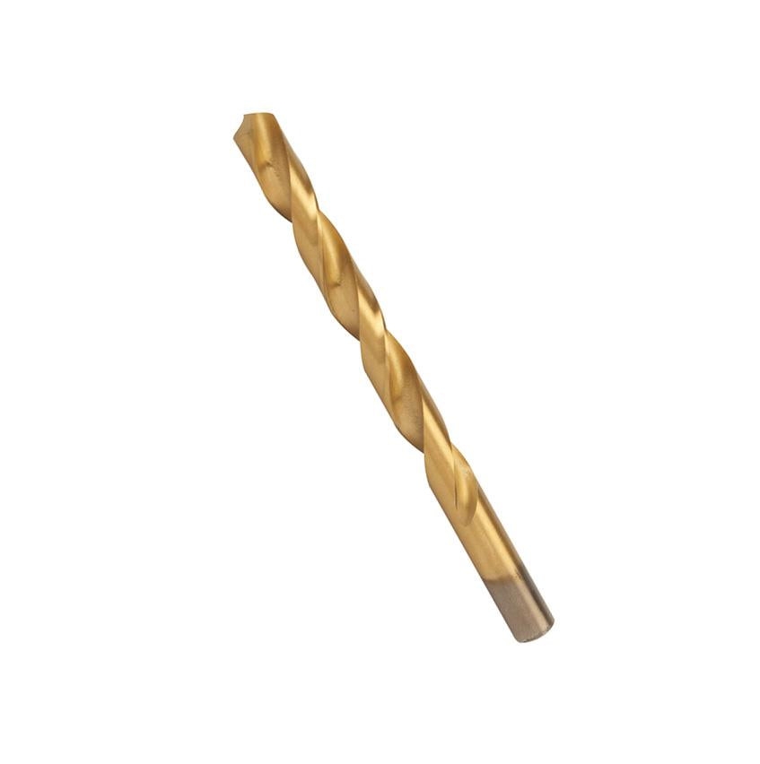 Hss Titanium-Coated Drill Bits 10.0mm Durable High Speed Metal Wood Plastic