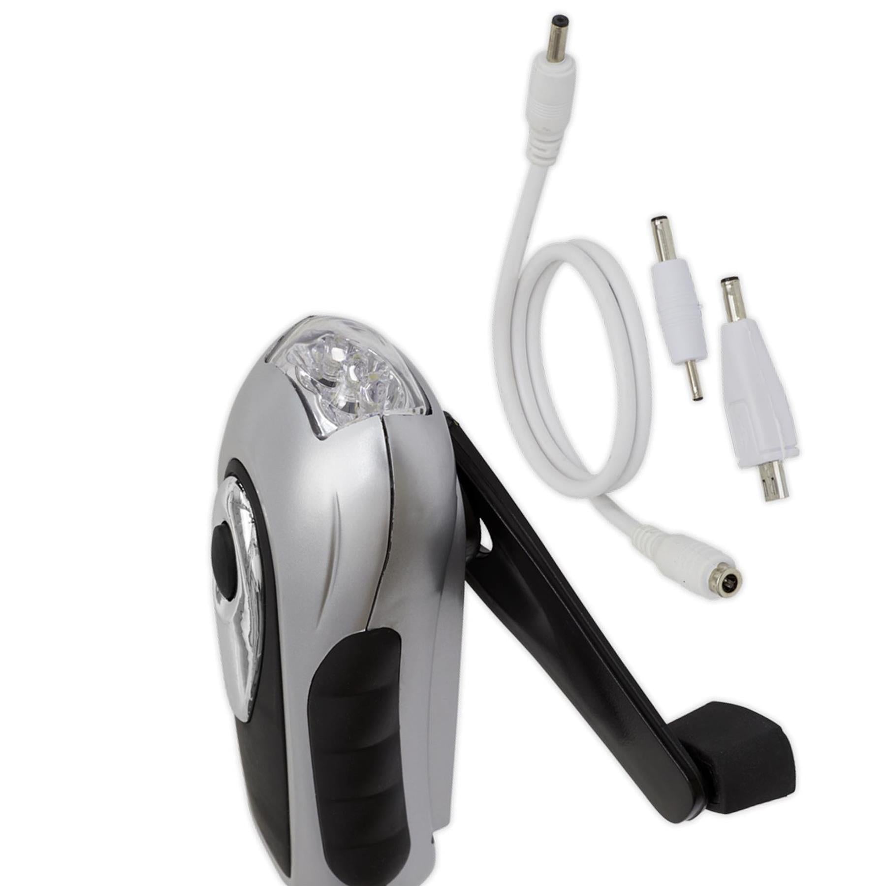 Sealey Led Wind Up Torch Light 3 LED Camping Walking Lamp Eco Dynamo