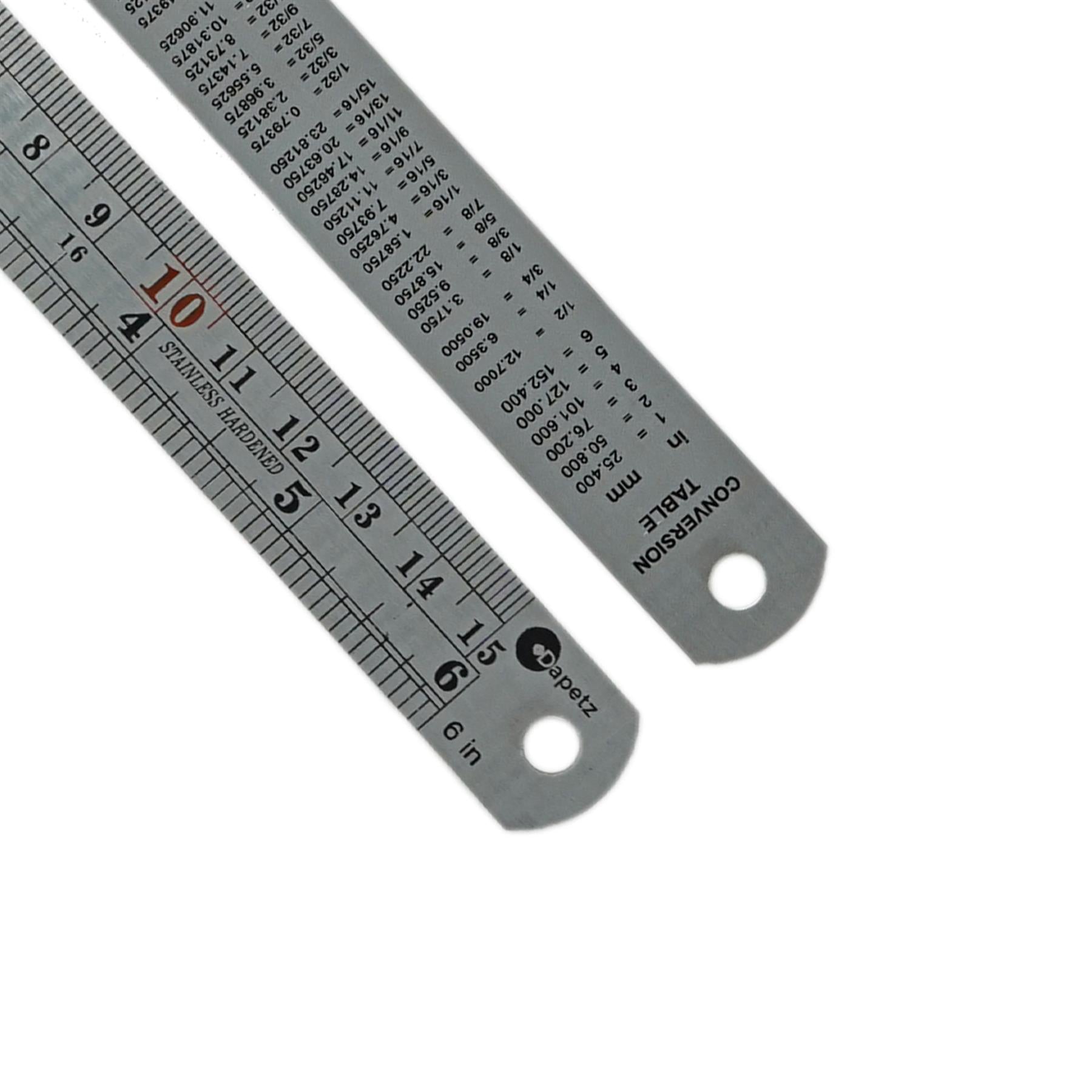 Steel Ruler 150mm Metric Imperial Building Engineering Ruler Worskshop DIY