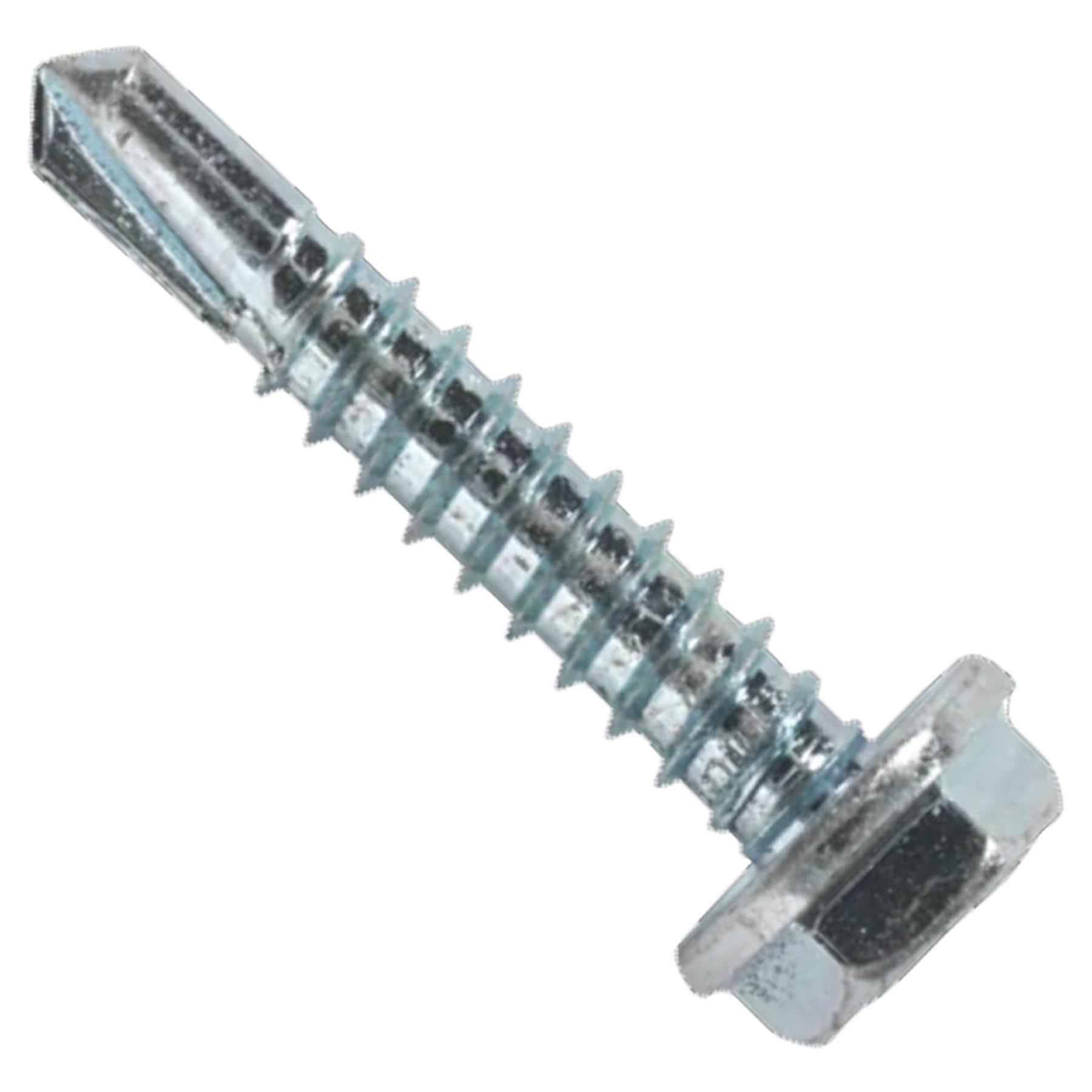 Sealey Self Drilling Screw 4.8 x 25mm Hex Head Zinc Pack of 100