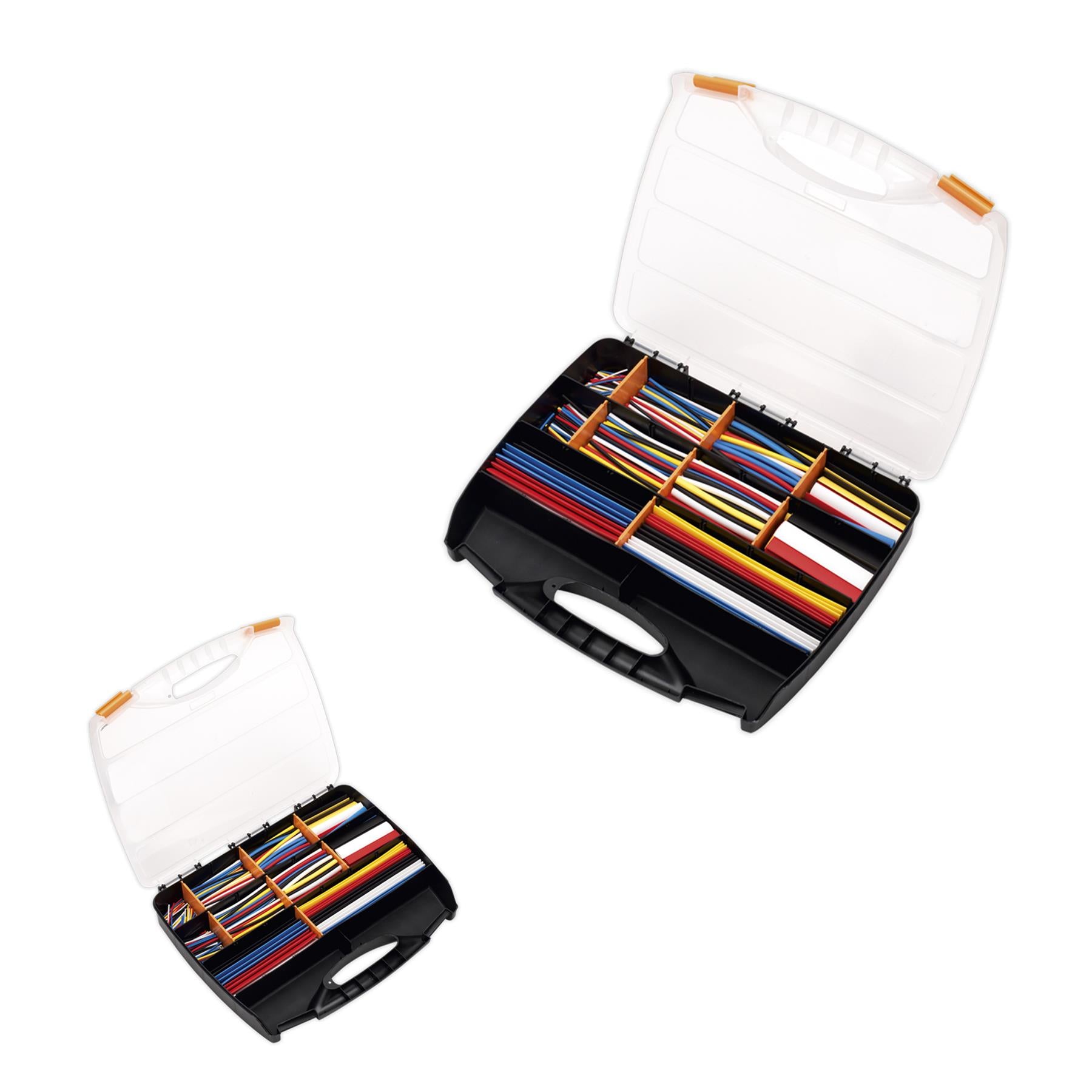Sealey Heat Shrink Tubing Asstmt 590pc Mix Colours 50,100,150&200mm