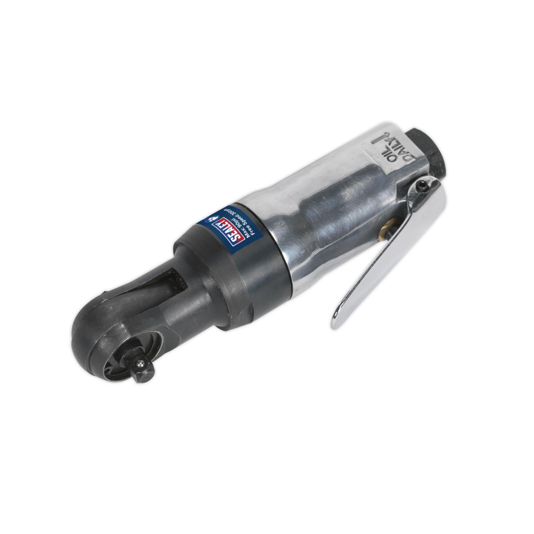 Sealey Air Ratchet Wrench 1/4"Sq Drive Super Stubby