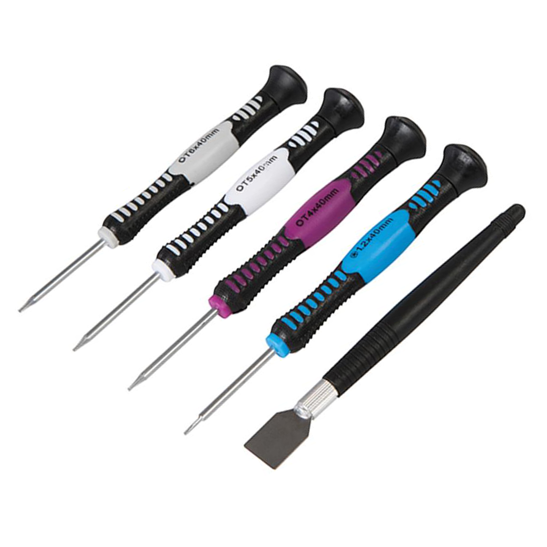 Precision Phone Repair Kit 16Pc Steel Tool Set With Soft Grip Plastic Handles