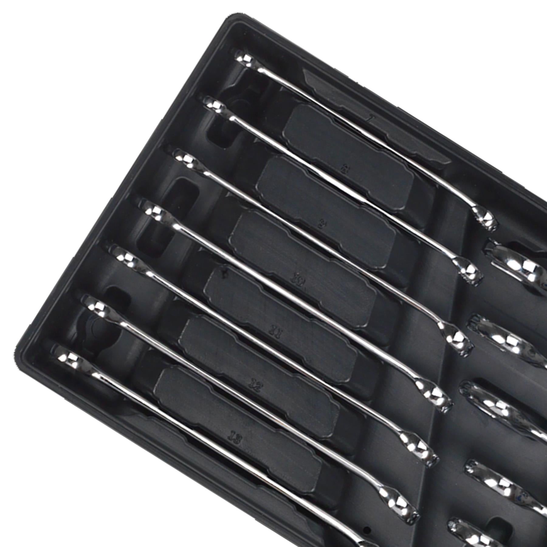 Sealey Tool Tray with Combination Spanner Set 13pc Metric