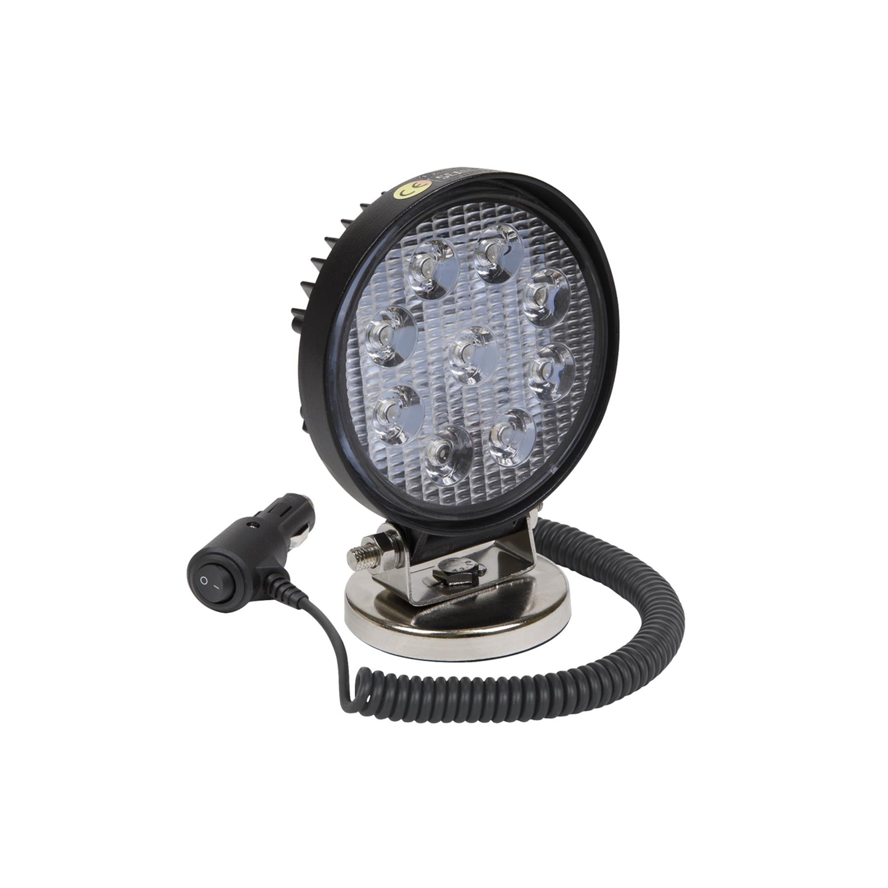Sealey Round Work Light with Magnetic Base 27W LED