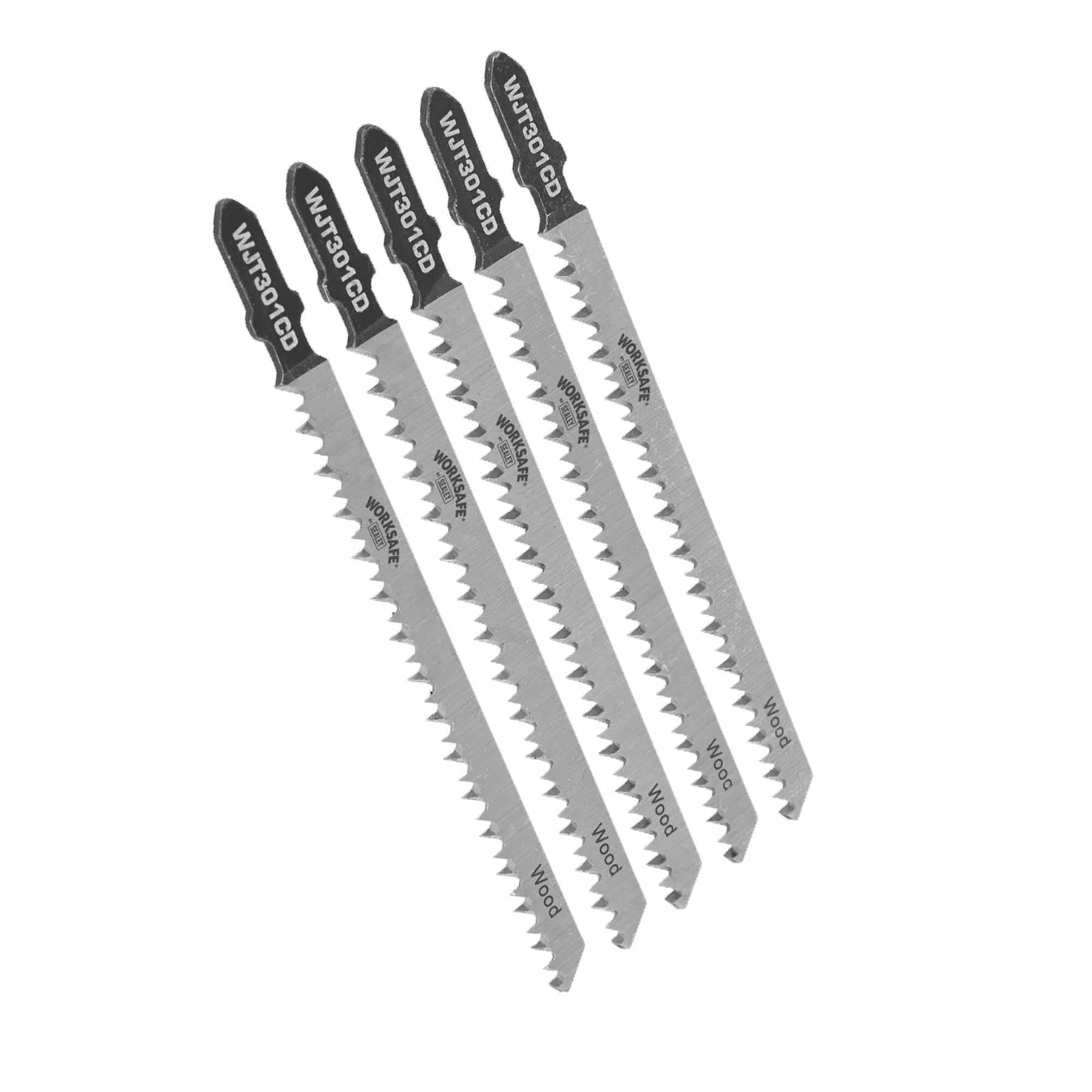Sealey Jigsaw Blade 90mm 8tpi - Pack of 5 Chrome Vanadium