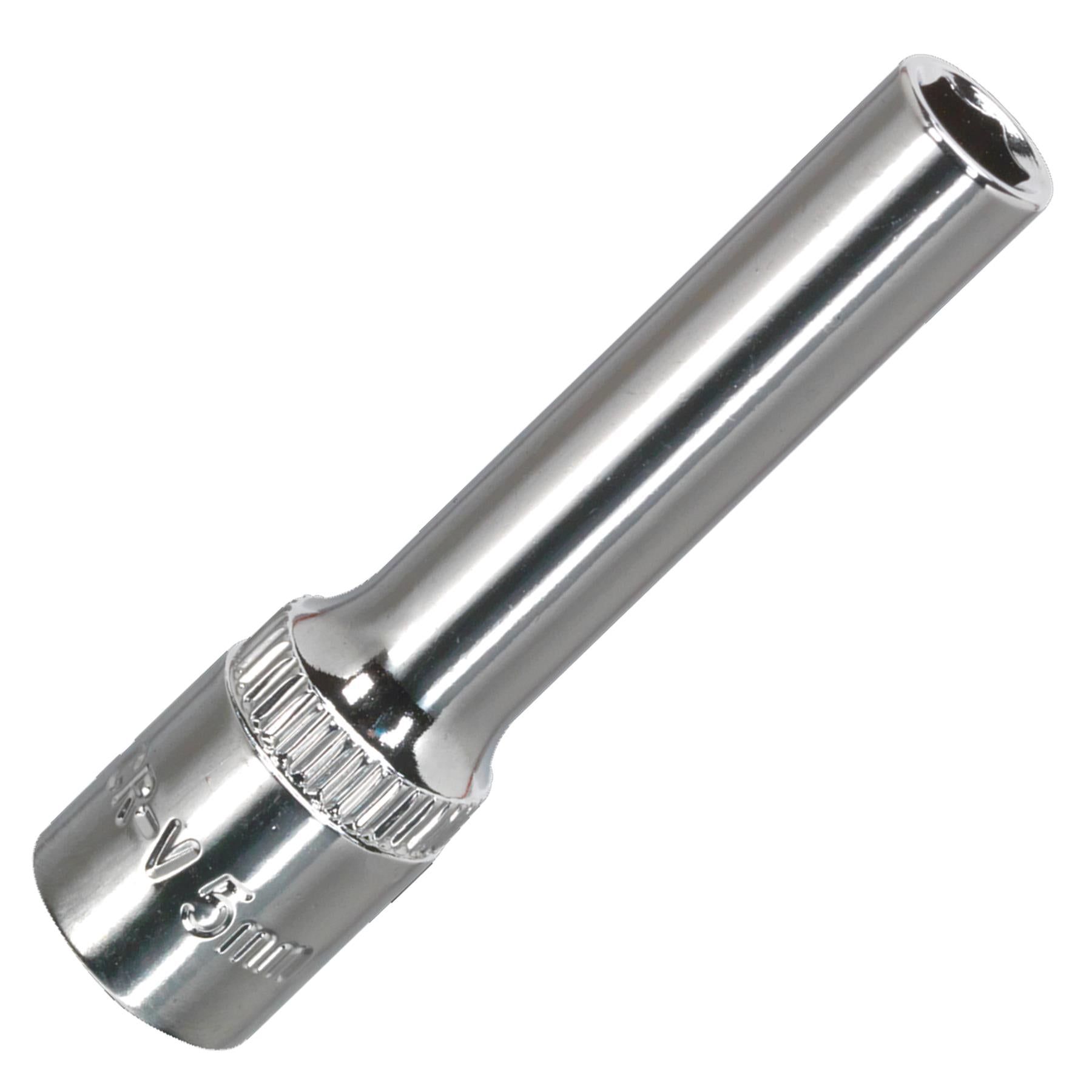 Sealey WallDrive Socket 5mm Deep 1/4"Sq Drive Fully Polished