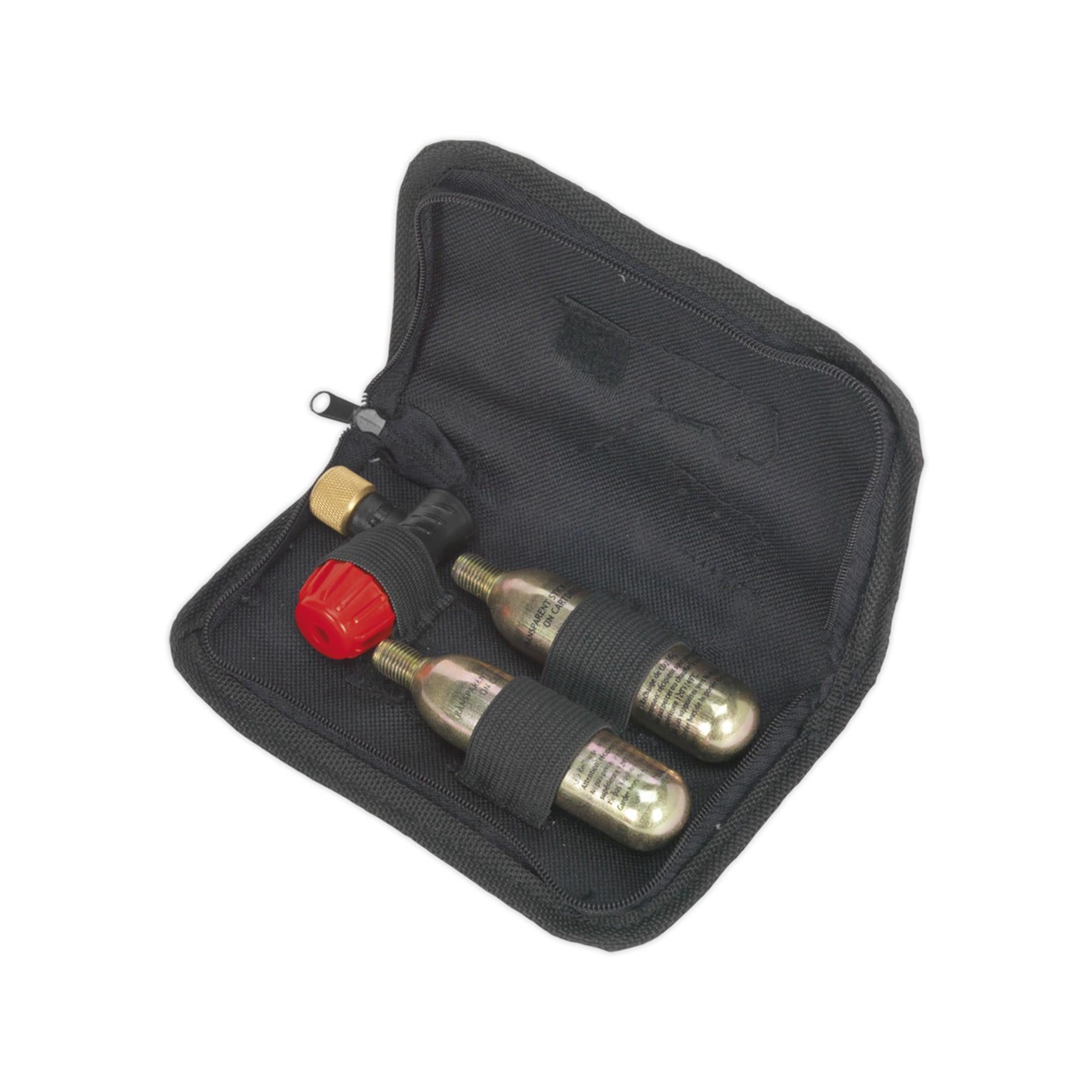 Sealey Motorcycle CO2 Emergency Tyre Inflator Kit