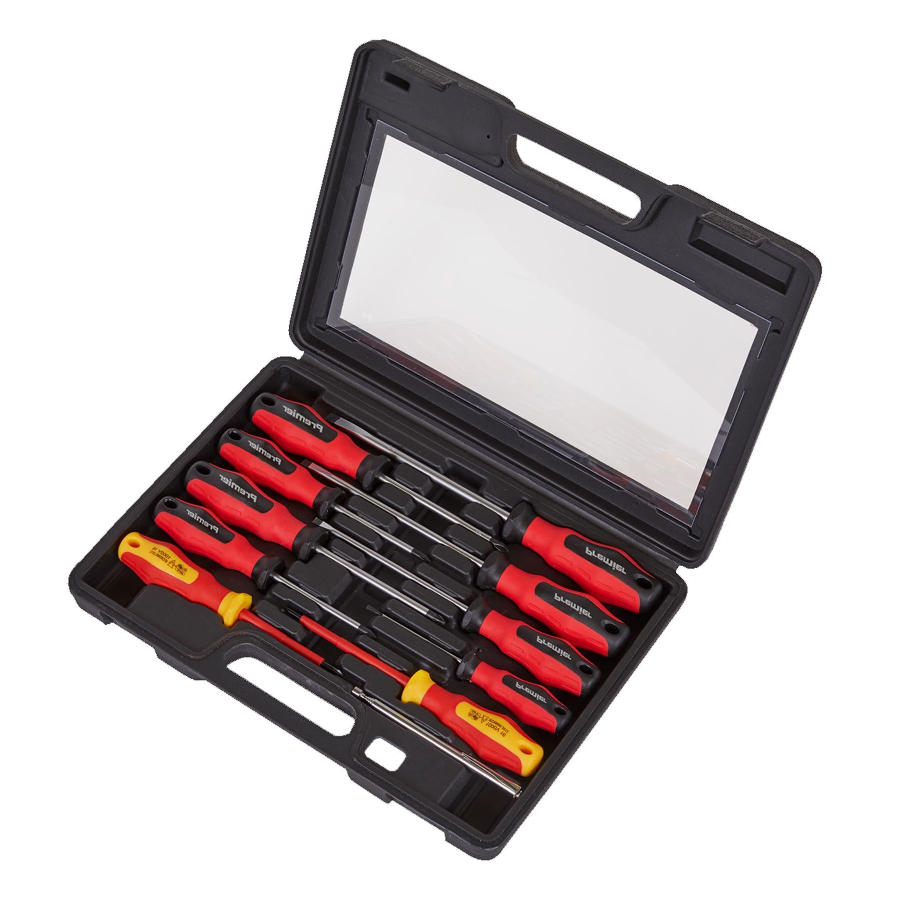 Sealey 11pc Screwdriver Set Insulated Magnetic Slotted Phillips Pozi PowerMAX