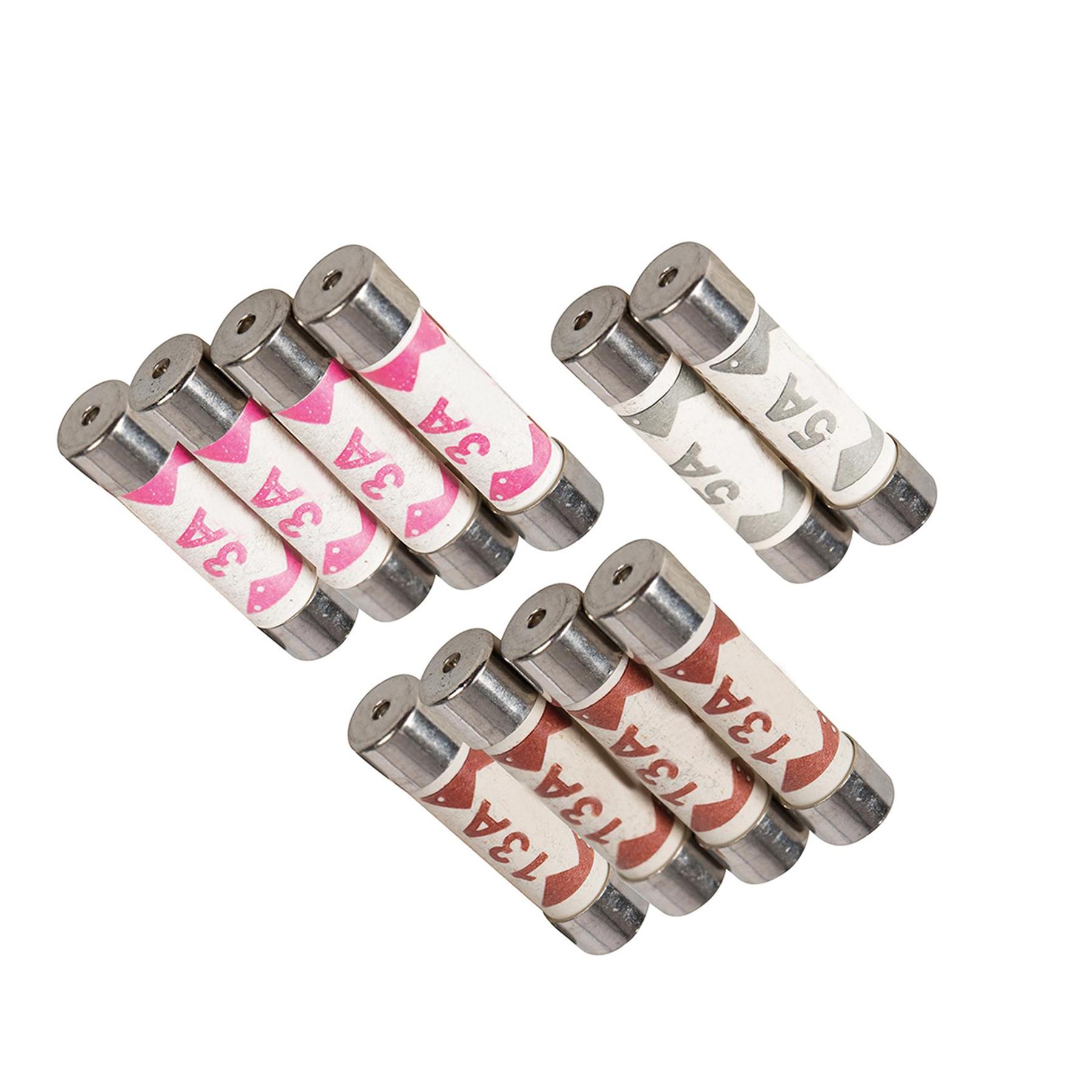 10 x Mixed Ceramic Fuses Household Domestic Mains Plug Top 3A 5A 13Amp ASTA