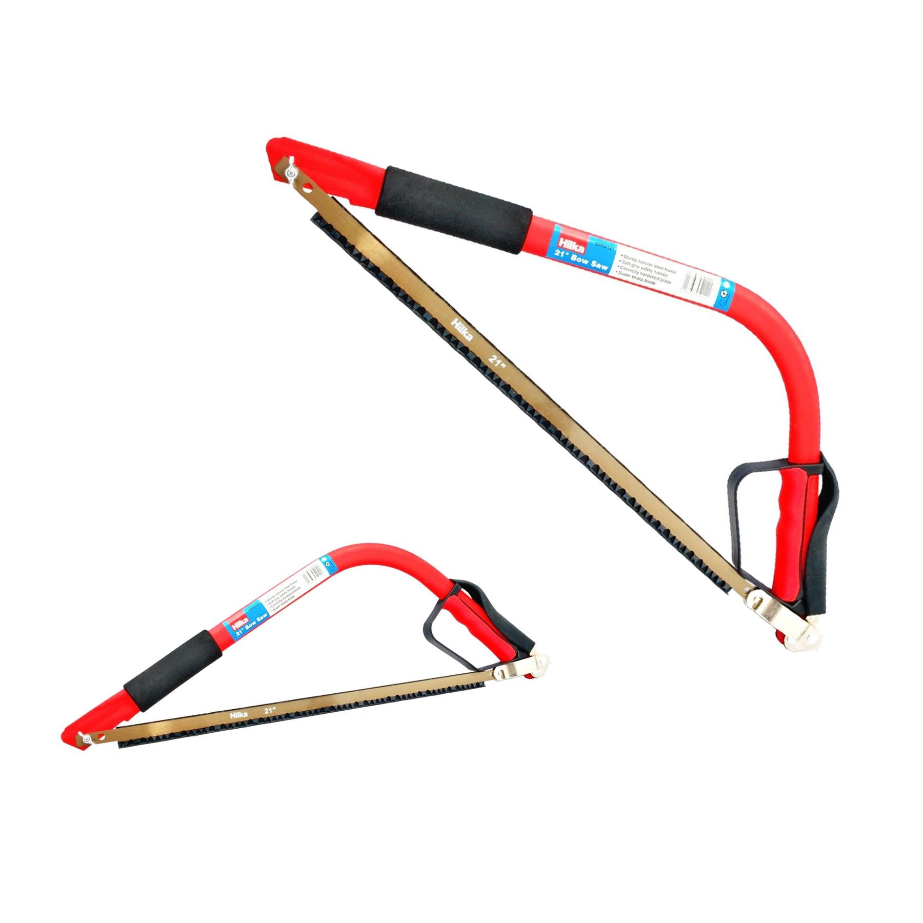 21" Sturdy Tubular Steel Frame With Soft Grip Pruning Bow Saw
