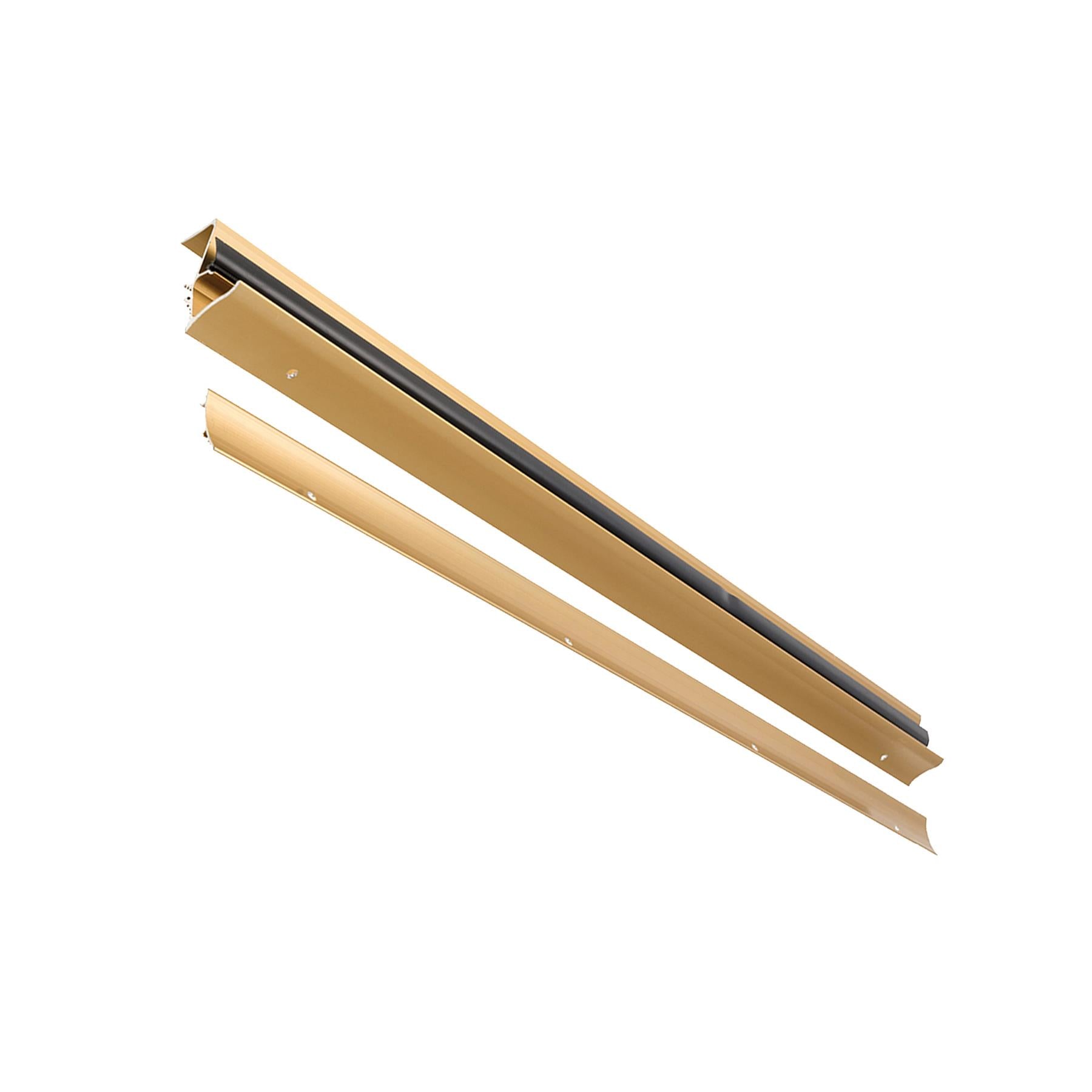 Superseal Threshold Sill Rubber Rain Draught Excluder Door Seal-Gold