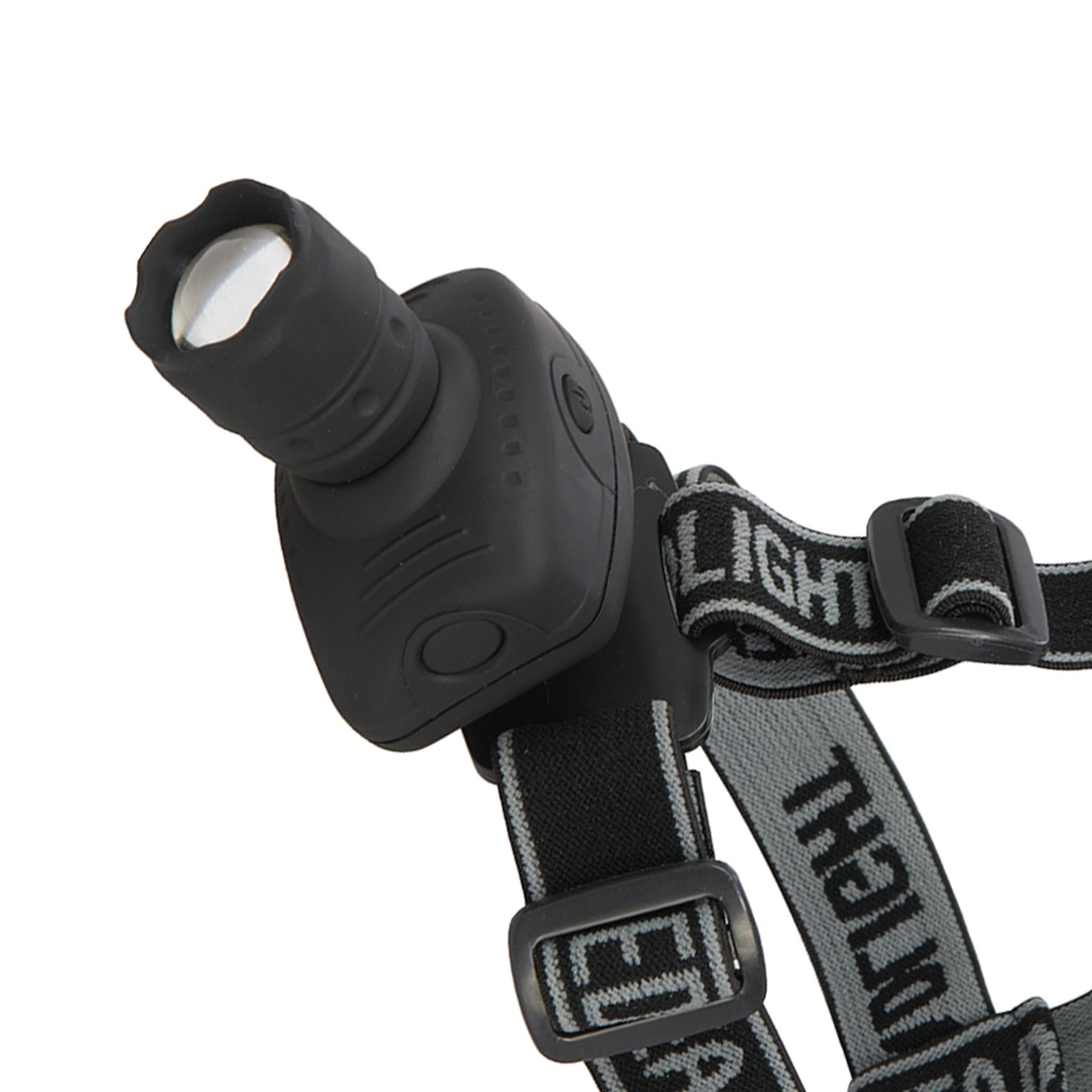 Led Head Torch 1W Powerful Light Rubberised Abs Camping Spot/Floodlight