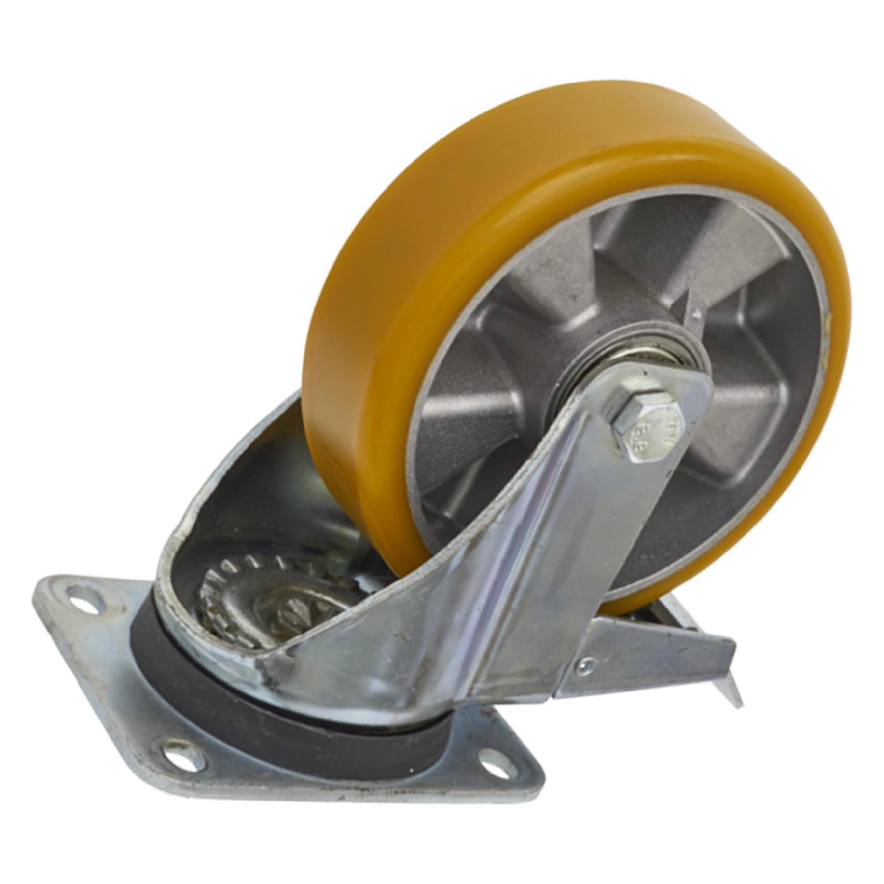 Sealey Castor Wheel Swivel Plate with Total Lock 160mm