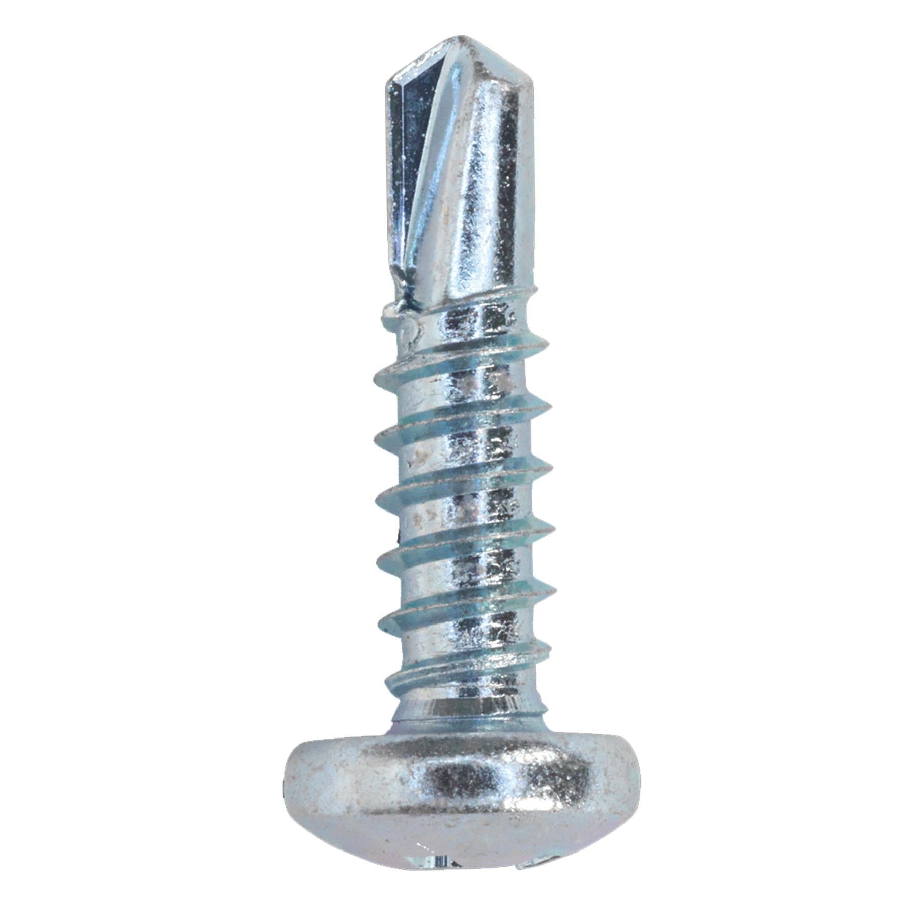 Sealey Self Drilling Screw 4.8 x 19mm Pan Head Phillips Zinc Pack of 100