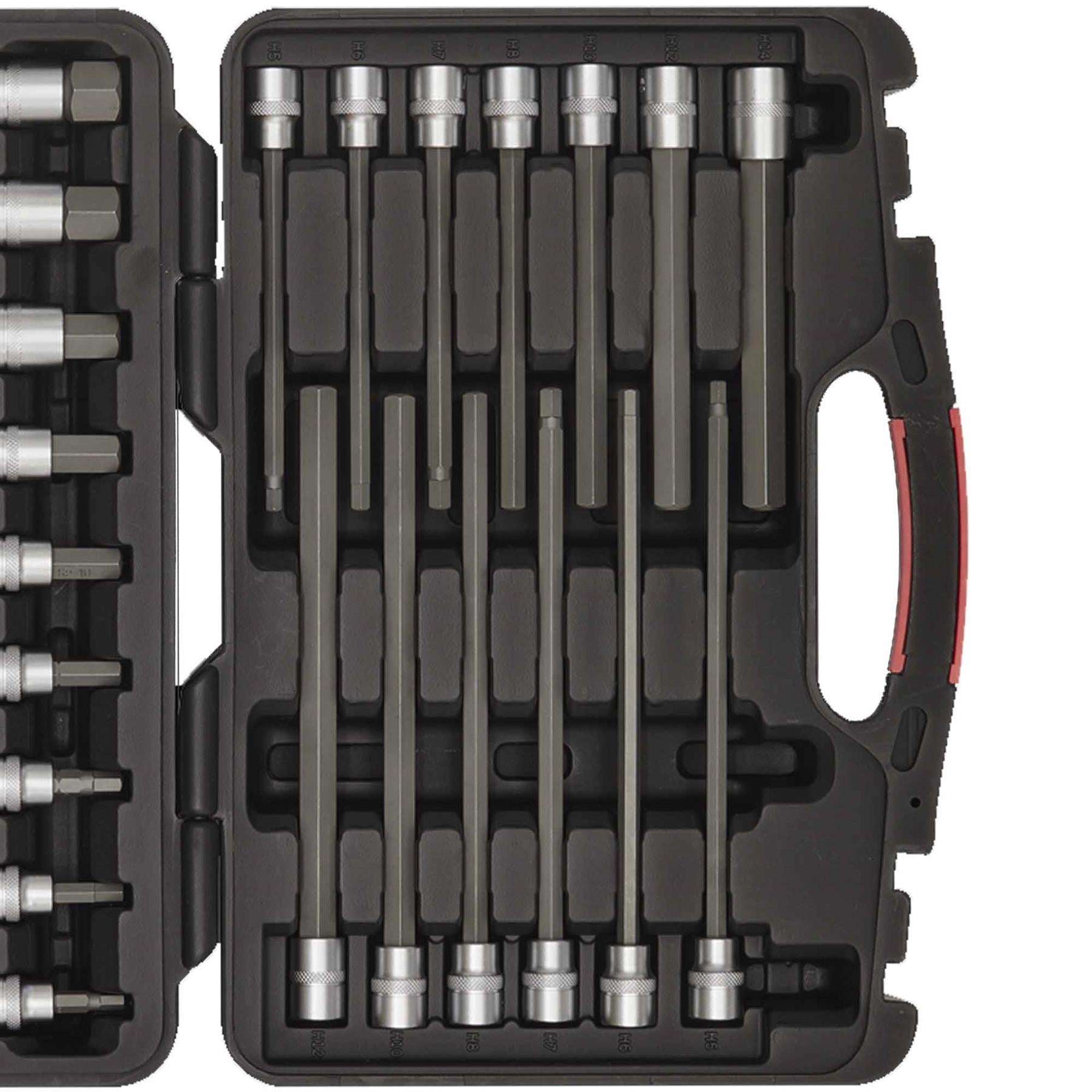 Sealey Hex Socket Bit Set 30pc 3/8"Sq Drive - Platinum Series