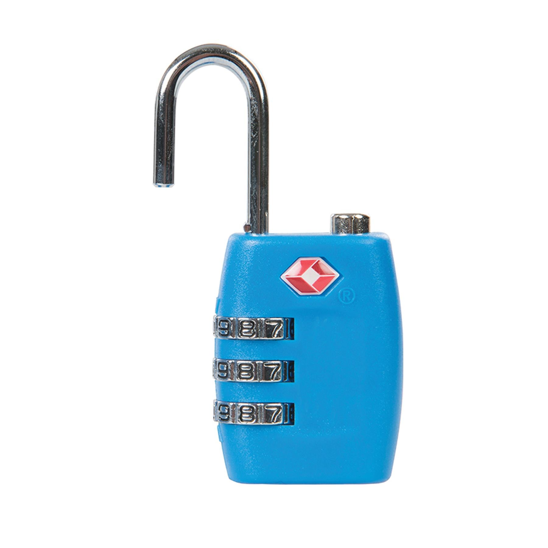 TSA Combination Luggage Padlocks 2Pk 3Digit Impact Resistant Polymer Body