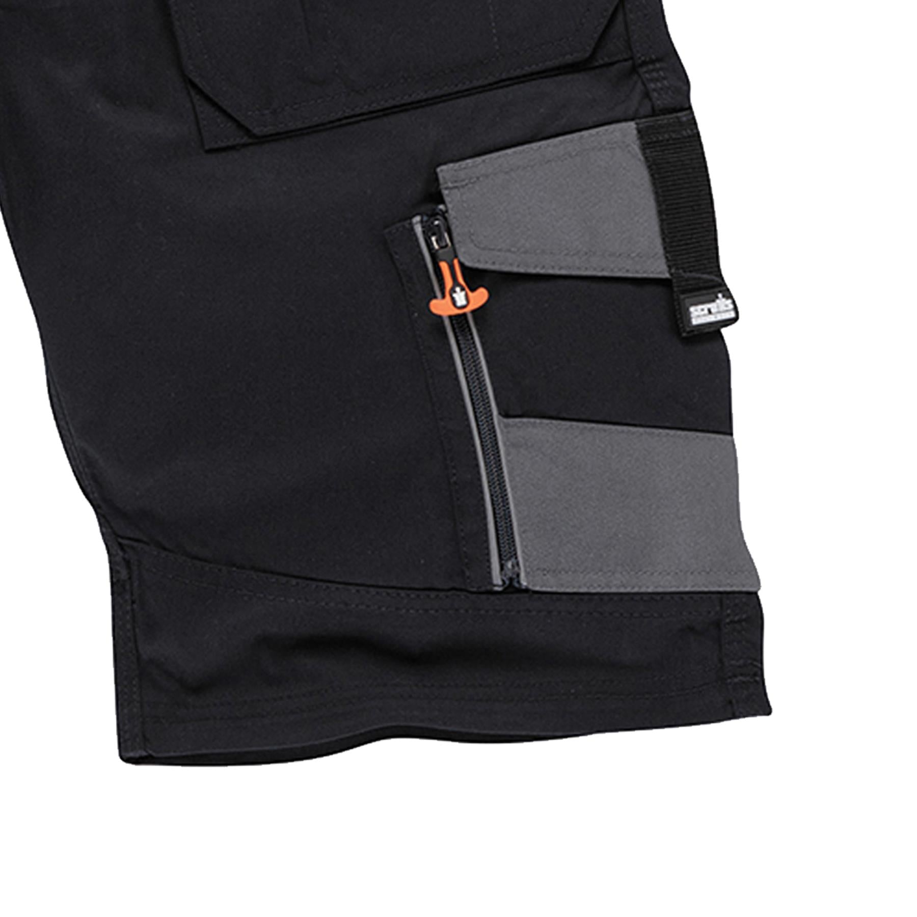 Trade Short Black Size 30" W Ykk Zipped Fly. 65% Polyester, 35% Cotton, 250gsm.