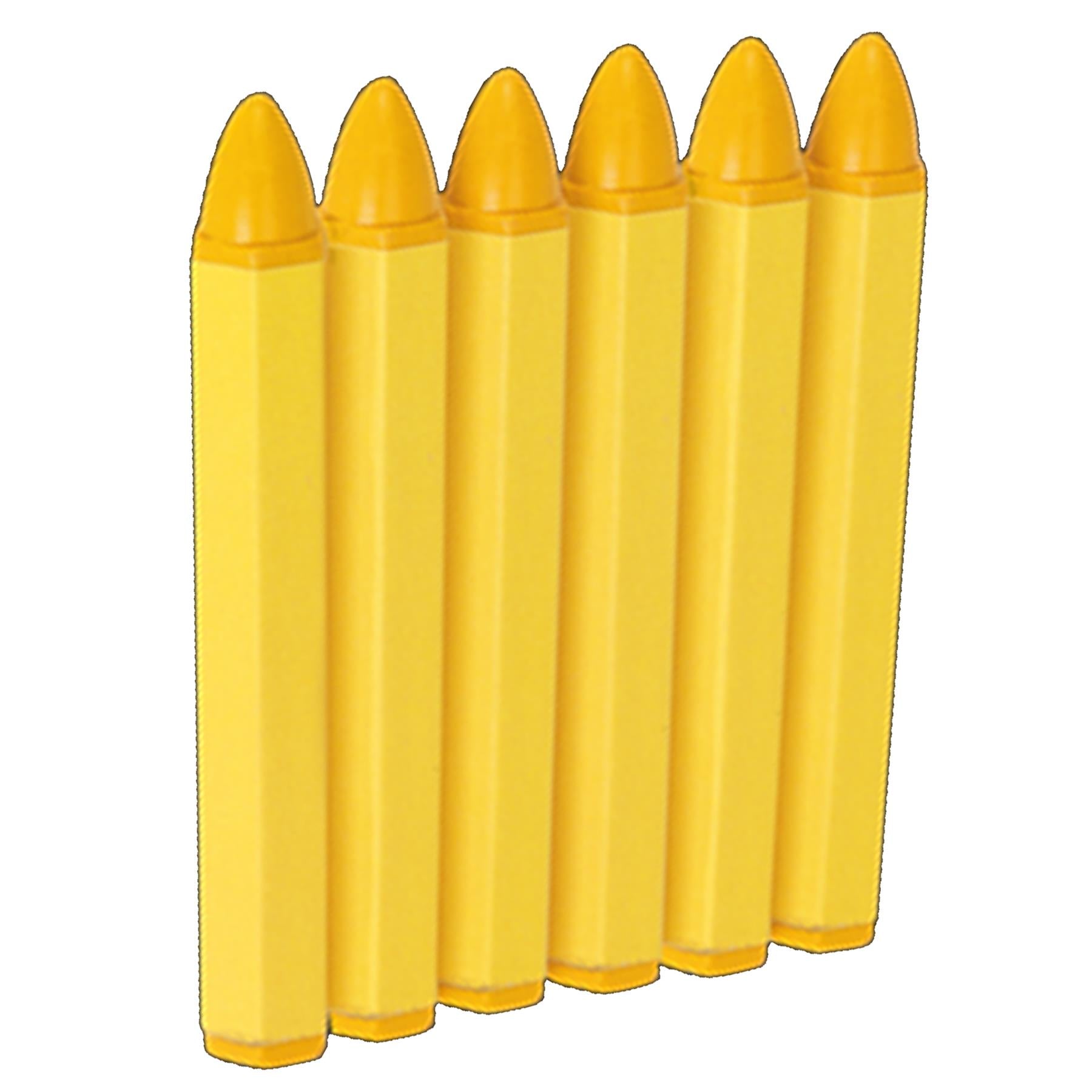 Sealey Tyre Marking Crayon - Yellow Pack of 6