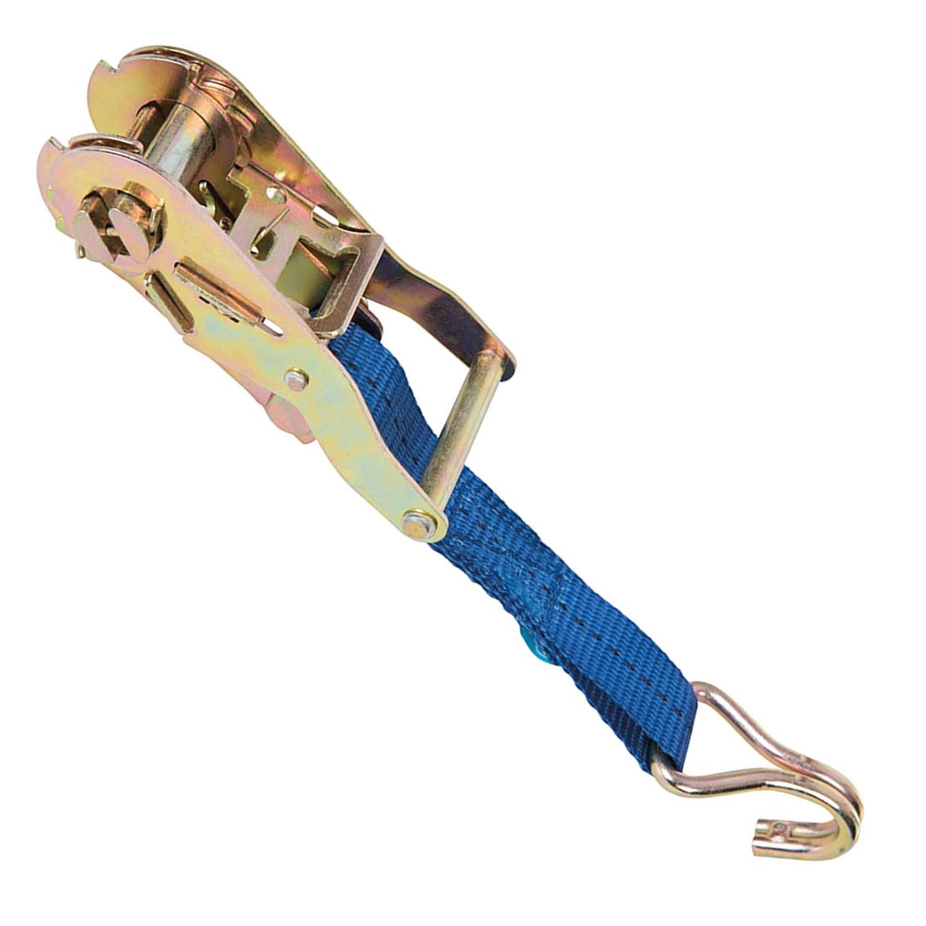 Ratchet Tie Down Strap J-Hook 3M X 25mm - Rated 350Kg Capacity 1000Kg New