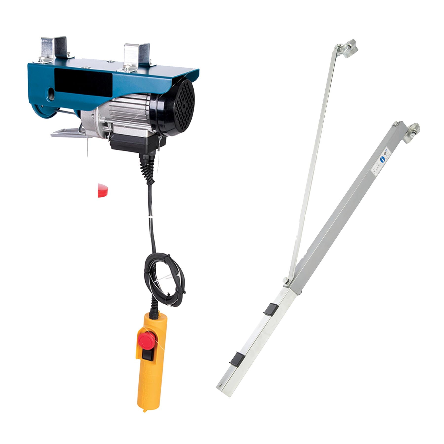 500kg Electric Hoist and Support Arm Winch Lifting Crane Block Lift Scaffold