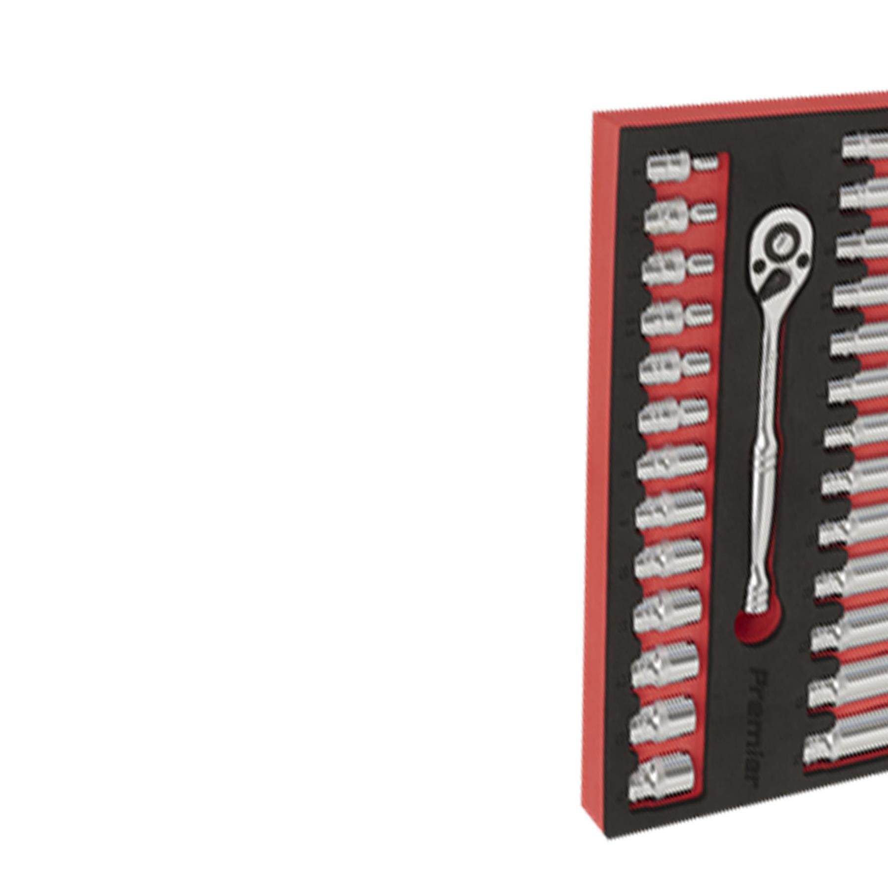 Sealey Ratchet Wrench & Socket Set 27pc 1/4"Sq Drive