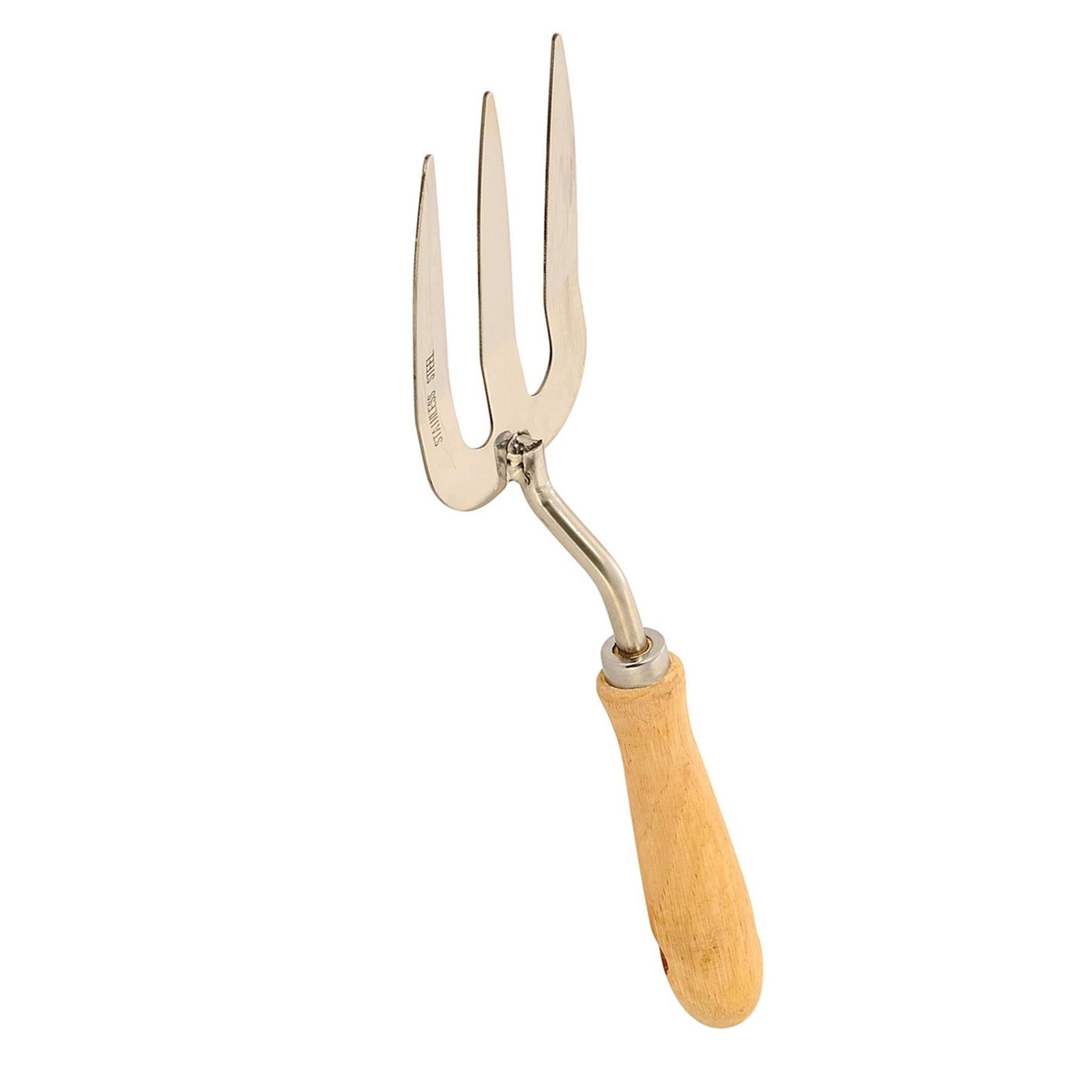 270mm Stainless Steel Hand Fork Gardening Tool Rust Resistant Heavy Duty