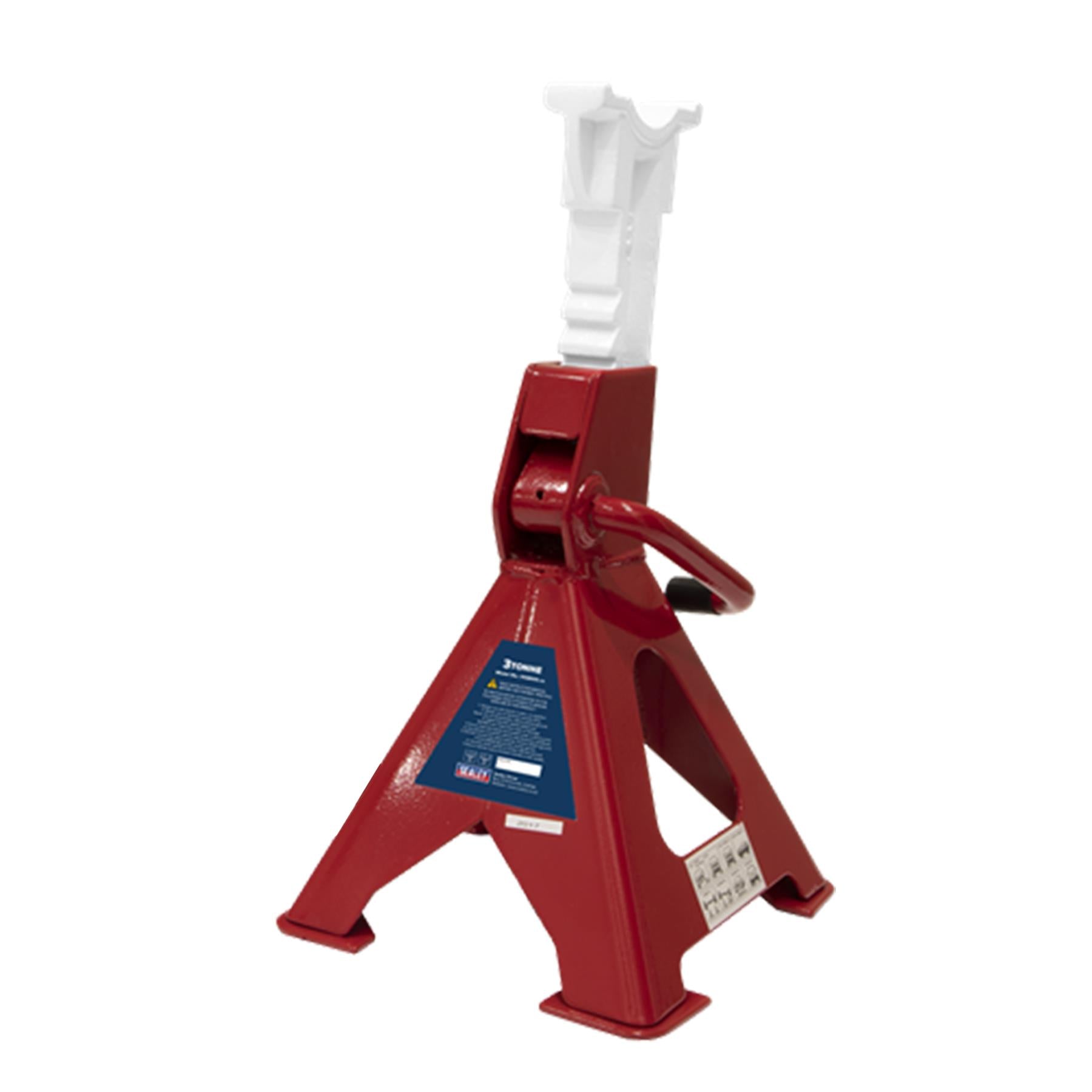 Sealey Axle Stands (Pair) 3tonne Capacity per Stand Ratchet Type