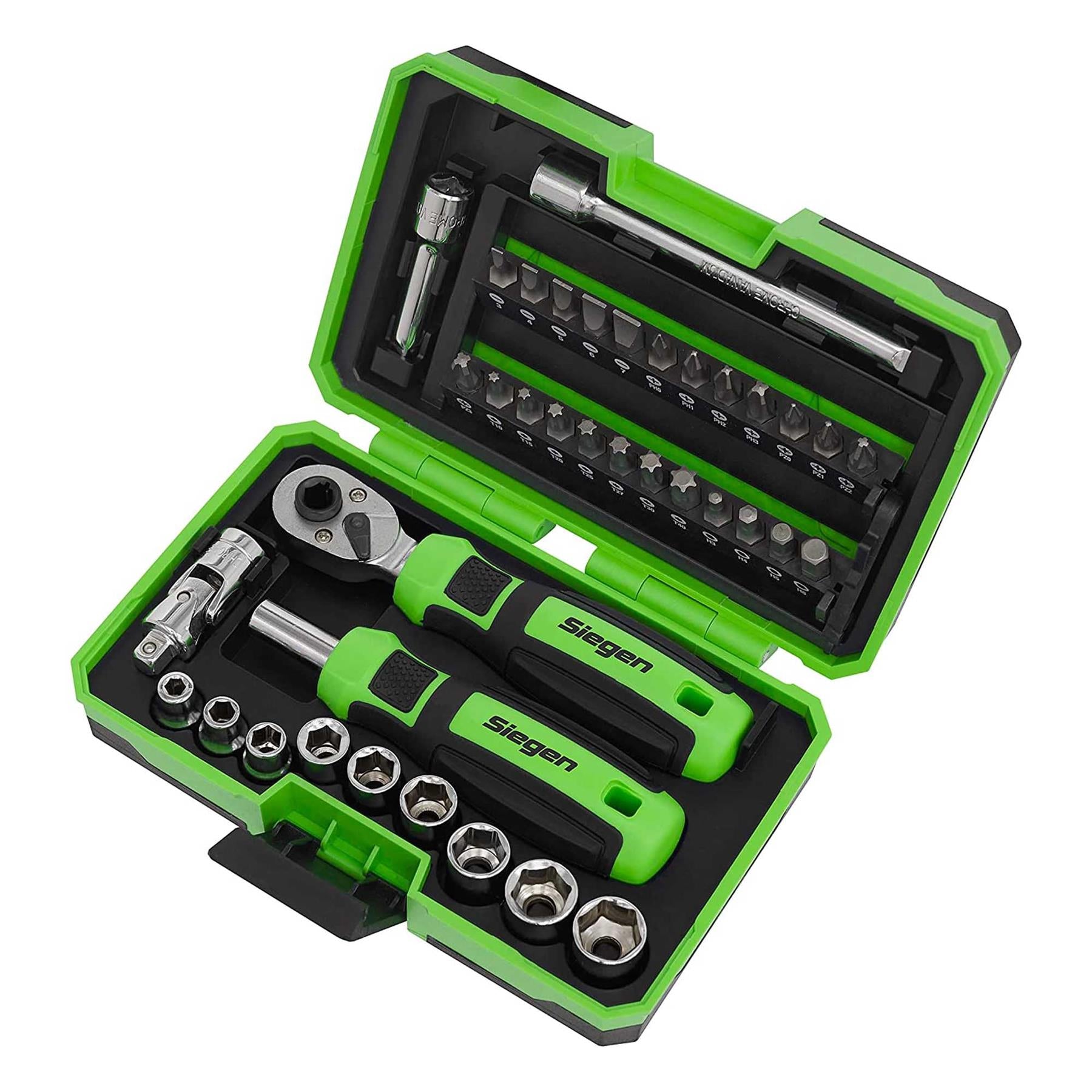 Sealey Socket & Bit Set 38pc 1/4"Sq Drive