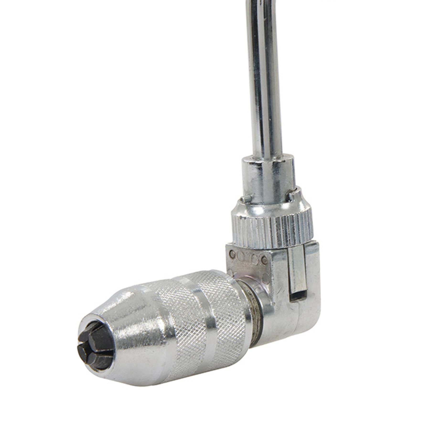 Hand Brace Drill 280mm Precision Wood Drilling Woodwork 13mm 4 Jaw Chuck