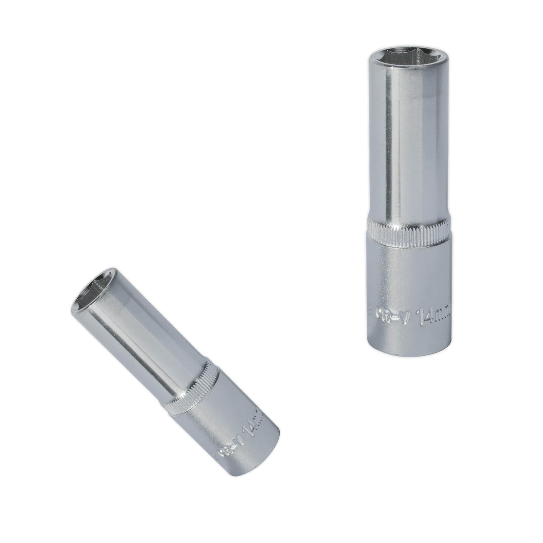 Sealey WallDrive® Socket 14mm Deep 1/2"Sq Drive