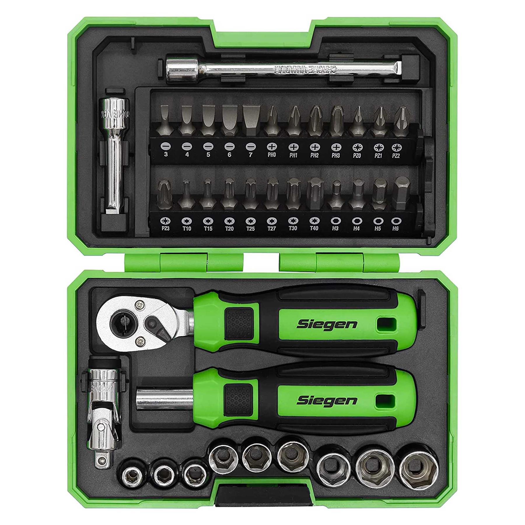 Sealey Socket & Bit Set 38pc 1/4"Sq Drive