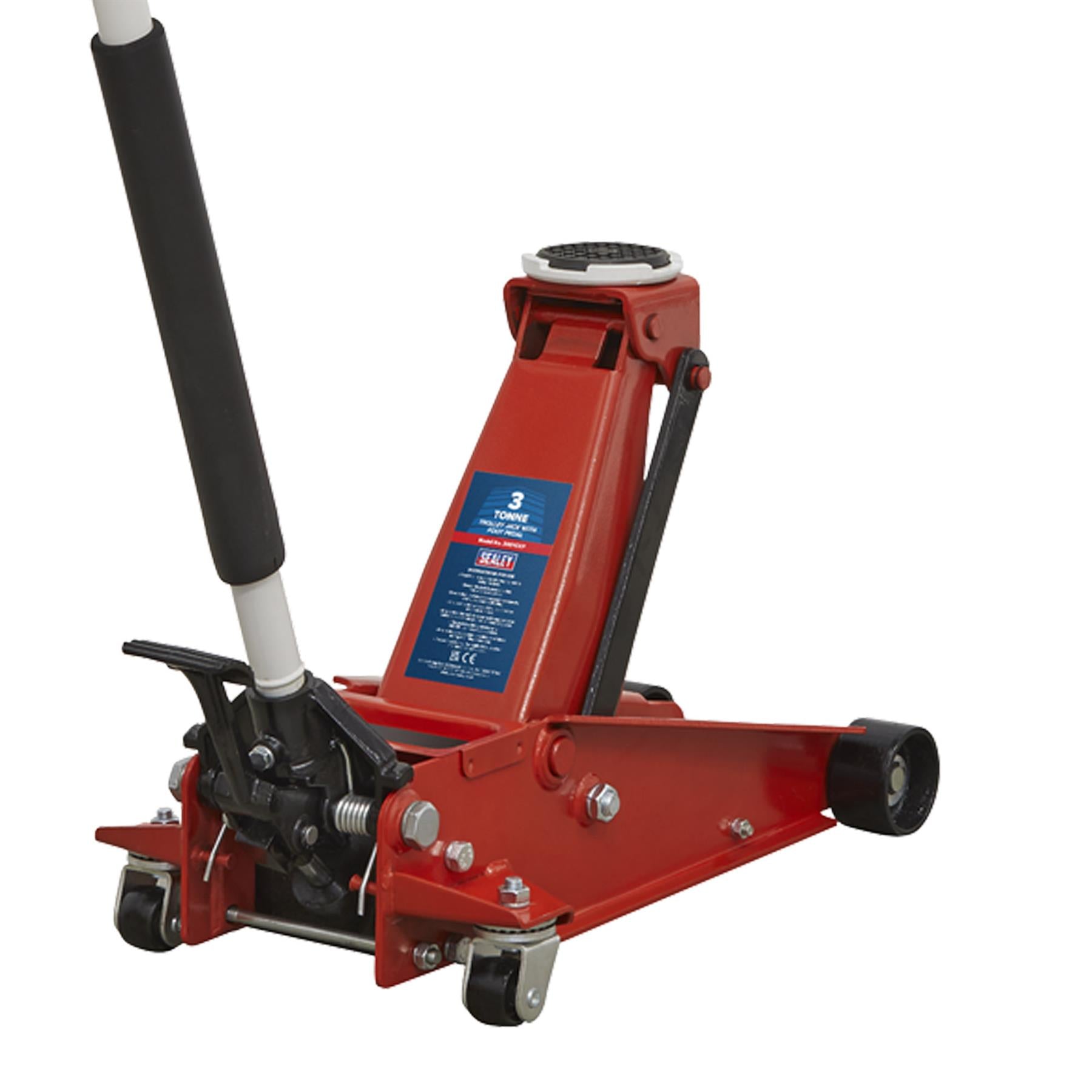 Sealey Trolley Jack 3tonne with Foot Pedal