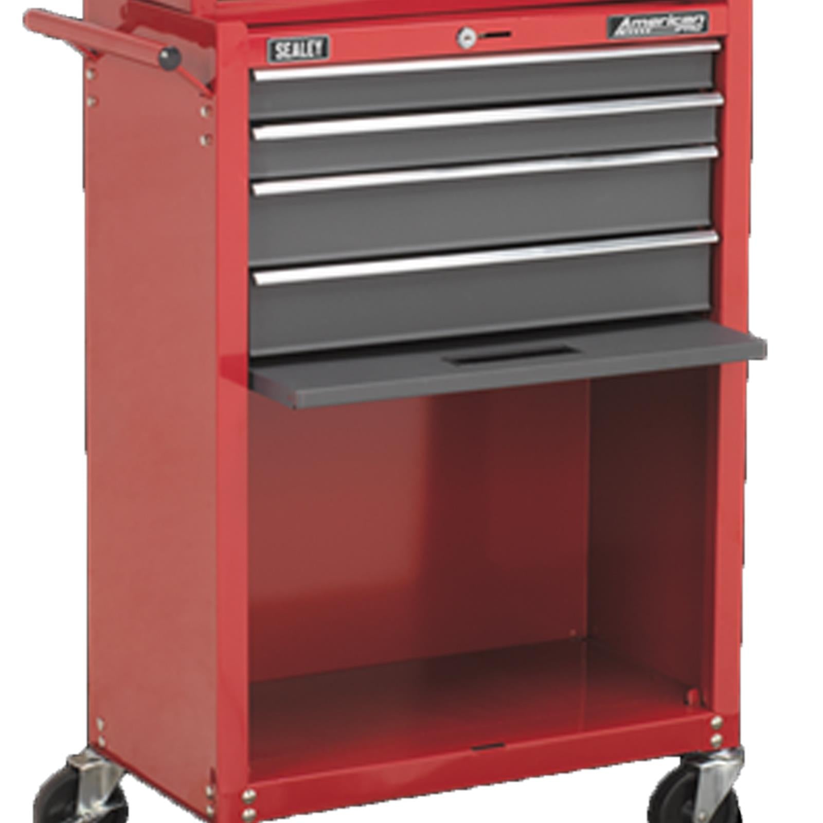 Sealey Topchest & Rollcab Combination 13 Drawer with Ball Bearing Slides-Red/Grey