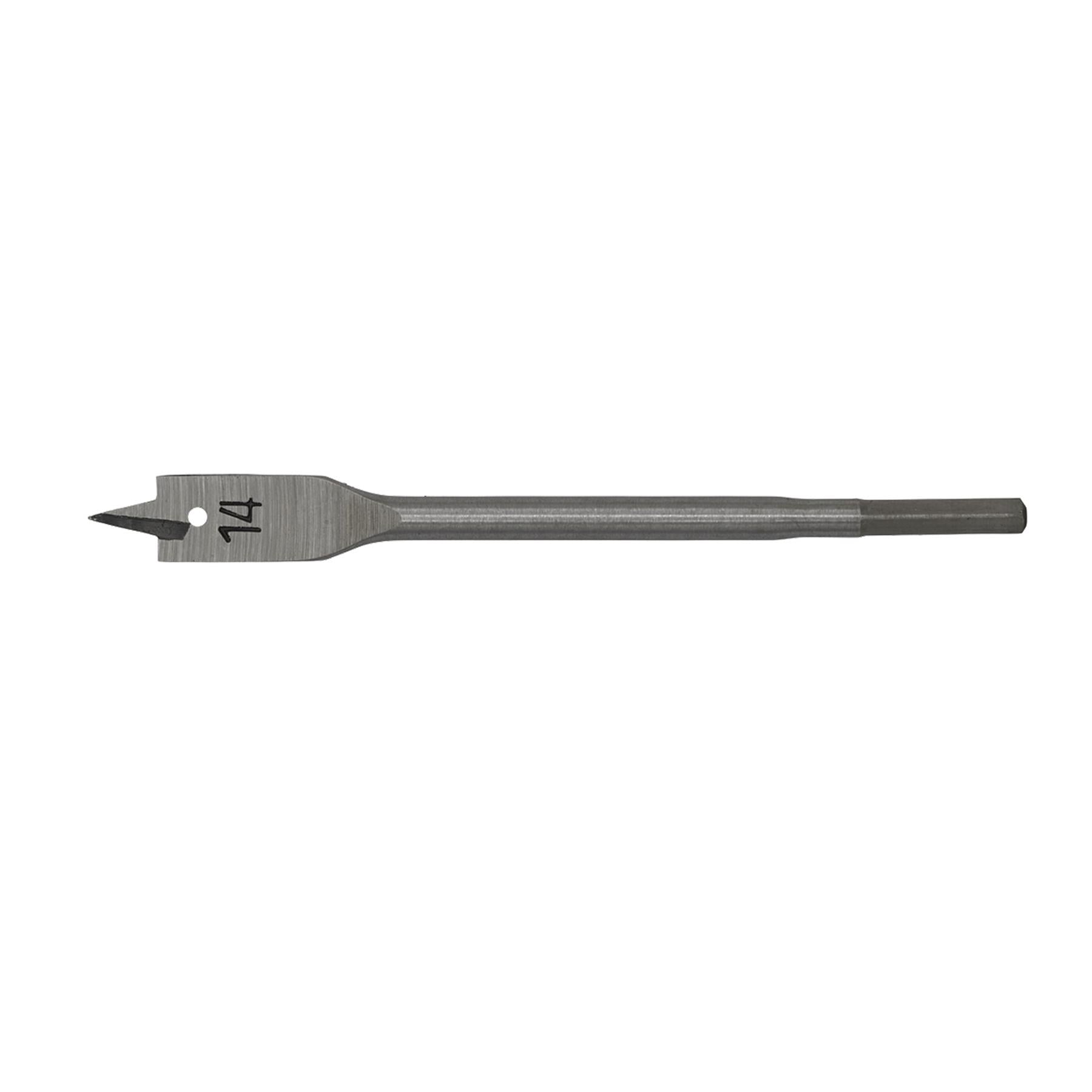 Sealey Flat Wood Bit Ø14mm x 152mm Fully Hardened
