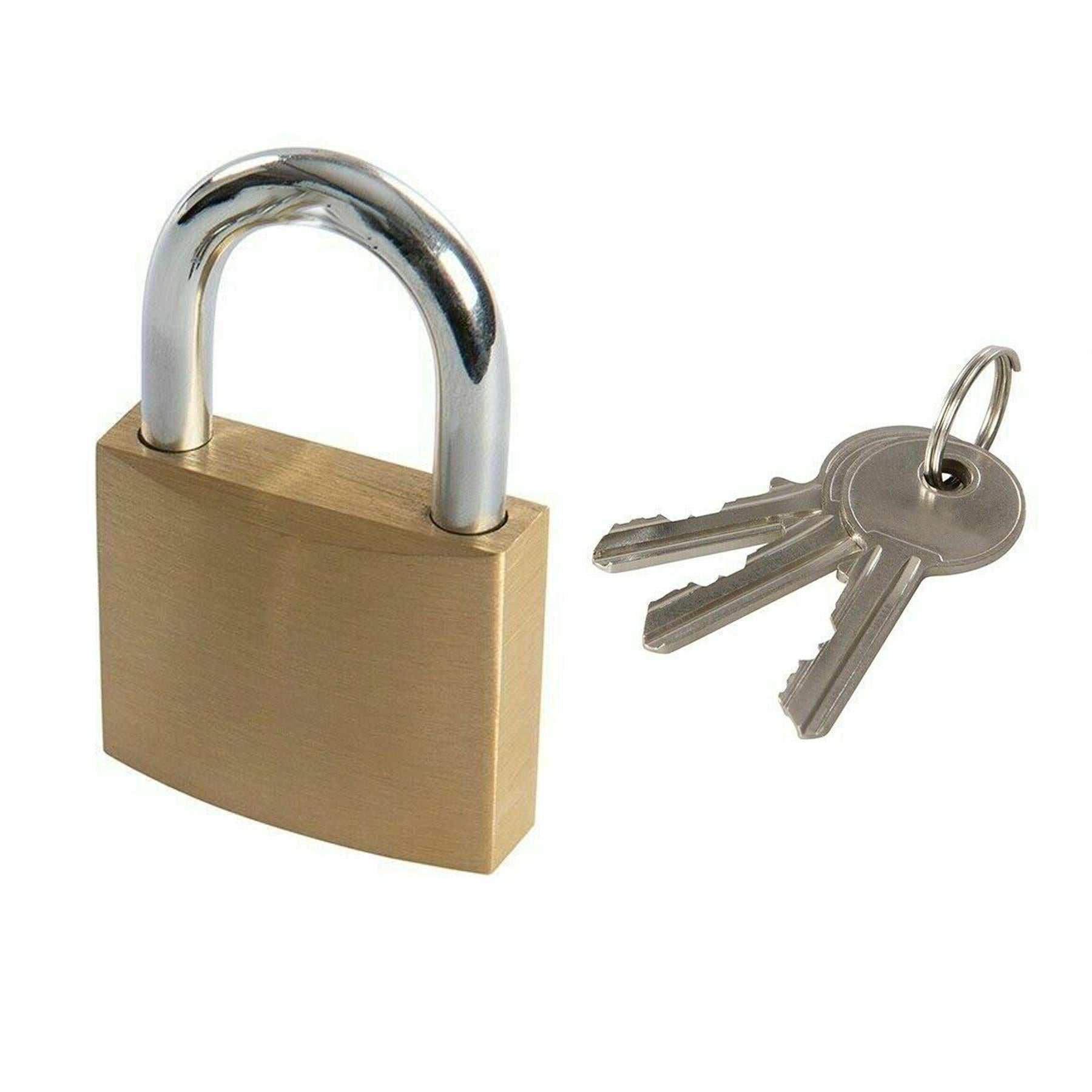 Security 20mm Brass Padlock Luggage Lock Travel Suitcase 4 Pcs