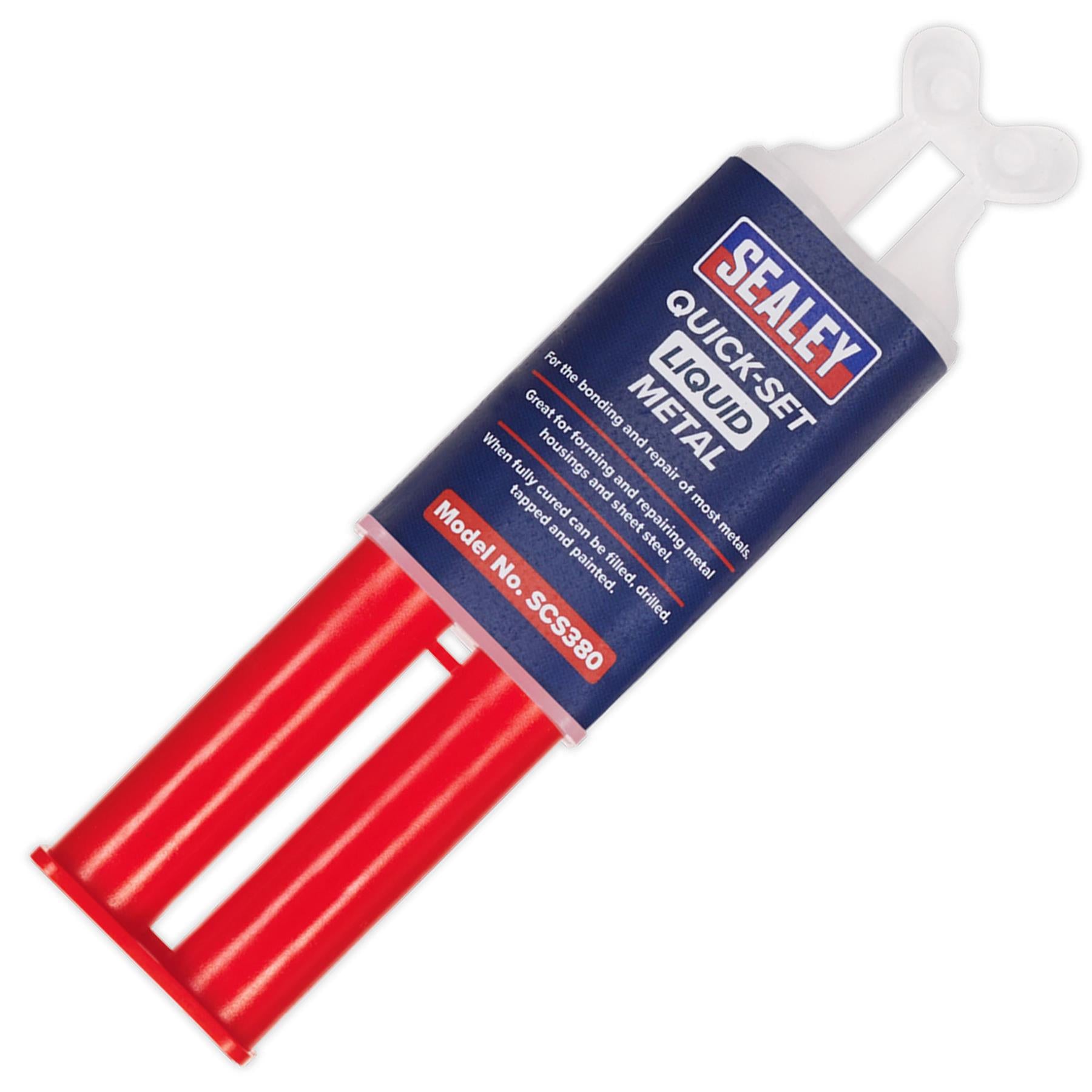 Sealey 25ml Quick-Set Liquid Metal - Epoxy Metal Repair Syringe