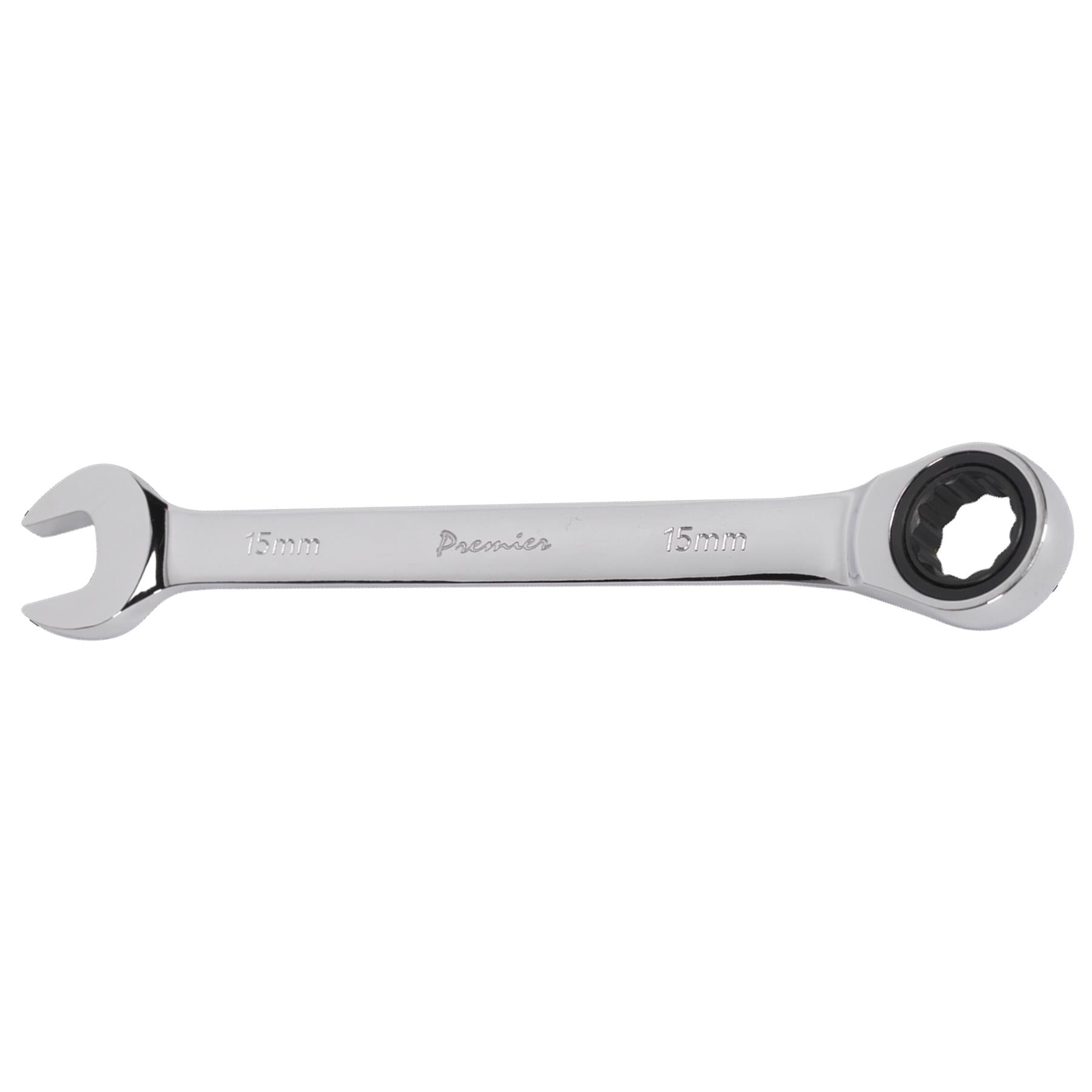 Sealey Ratchet Combination Spanner 15mm Chrome Vanadium steel