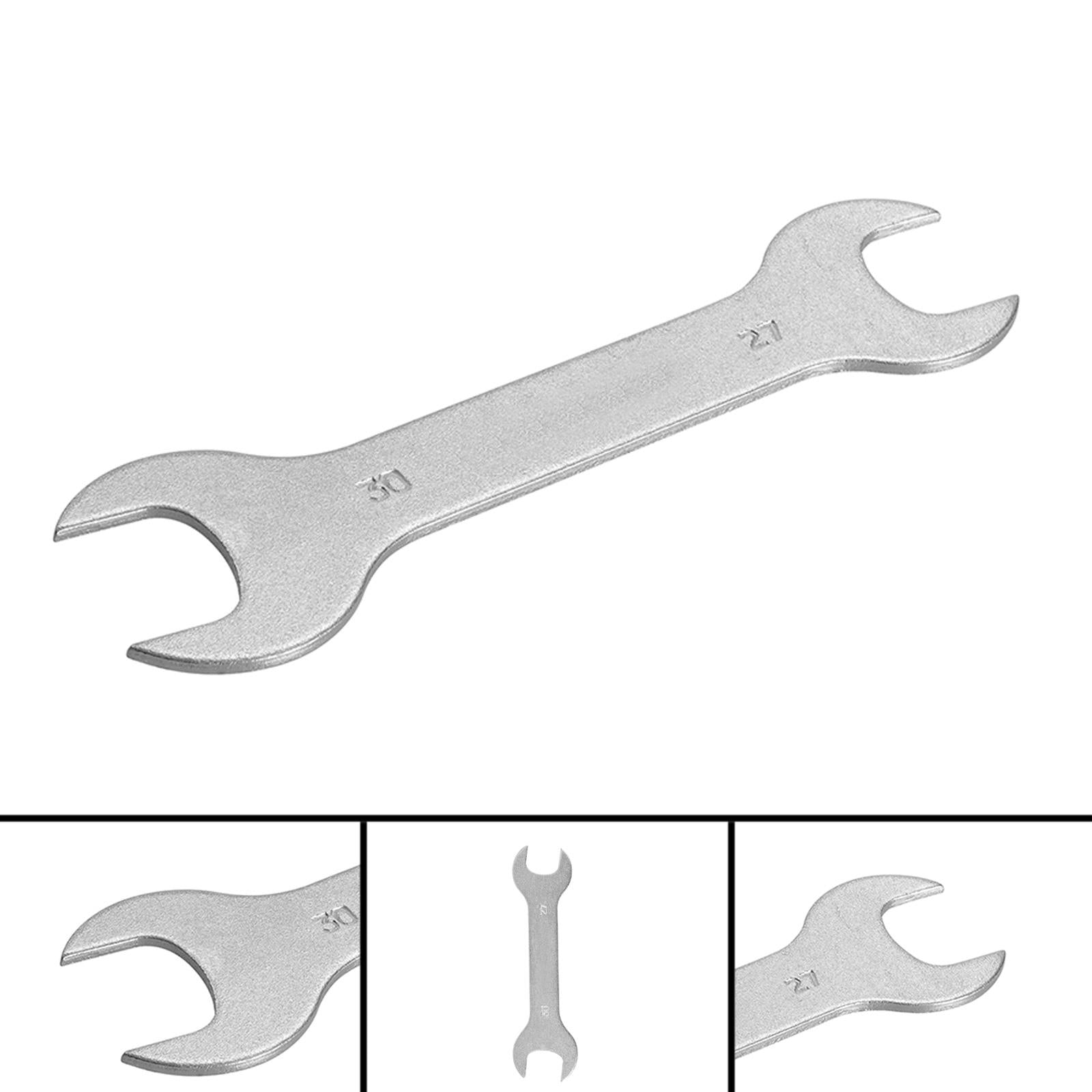Double-Ended Gas Bottle Spanner 27 & 30mm Open Ended Zinc Plated Steel Spanner