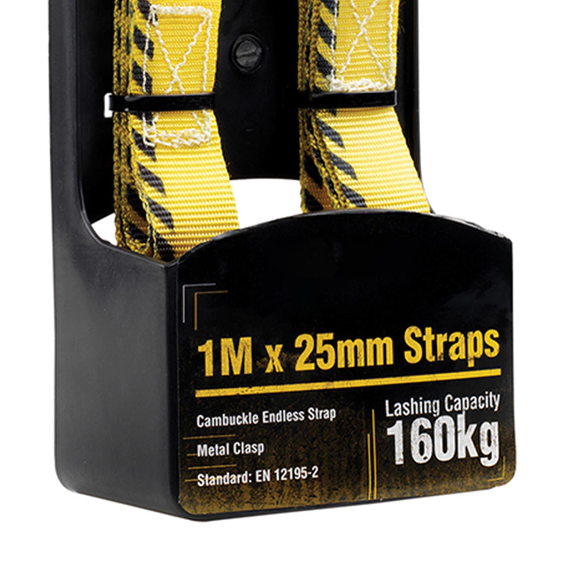 Van Vault Endless Strap 2Pk 1m x 25mm Flexible Polyester