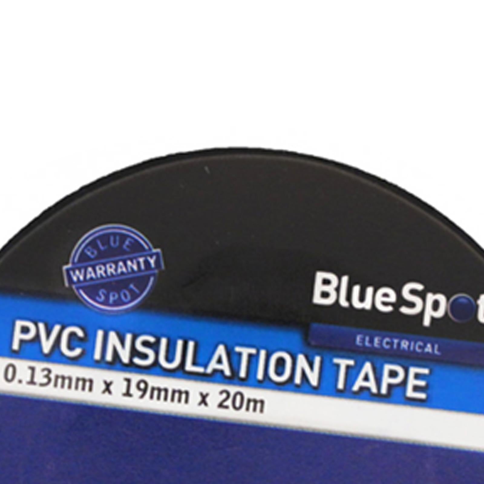 BlueSpot Electrical Pvc Insulation Insulating Tape Flame Retardant Rolls 20m x19mm