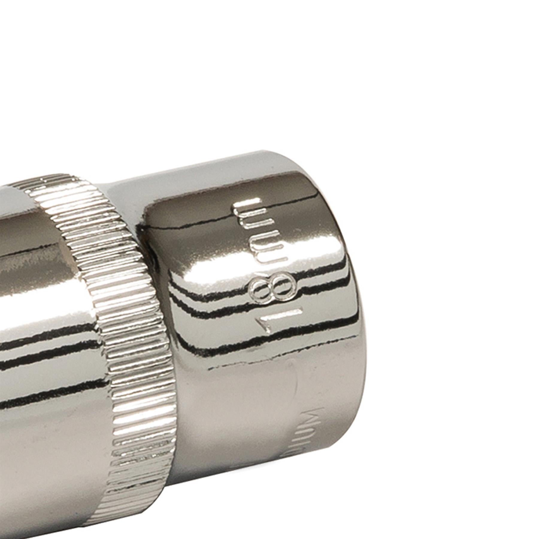 Socket 1/2" Drive Metric Hex Square 18mm Individual Hex Polished Crv Quality