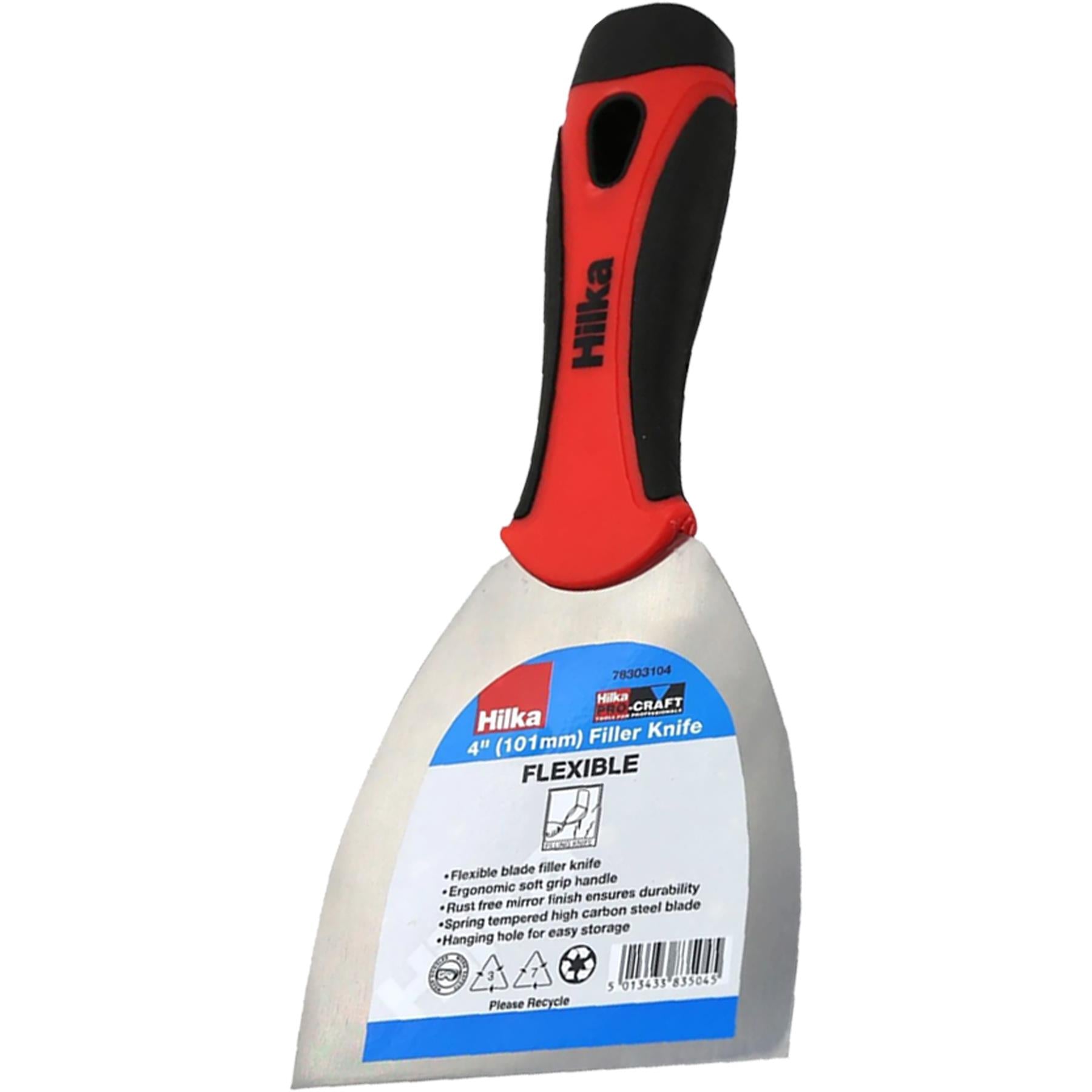 4", 5" & 6" Filling Knife Taping Jointing Scraper Spatula,Flexible,SoftGrip Hand Tool Set