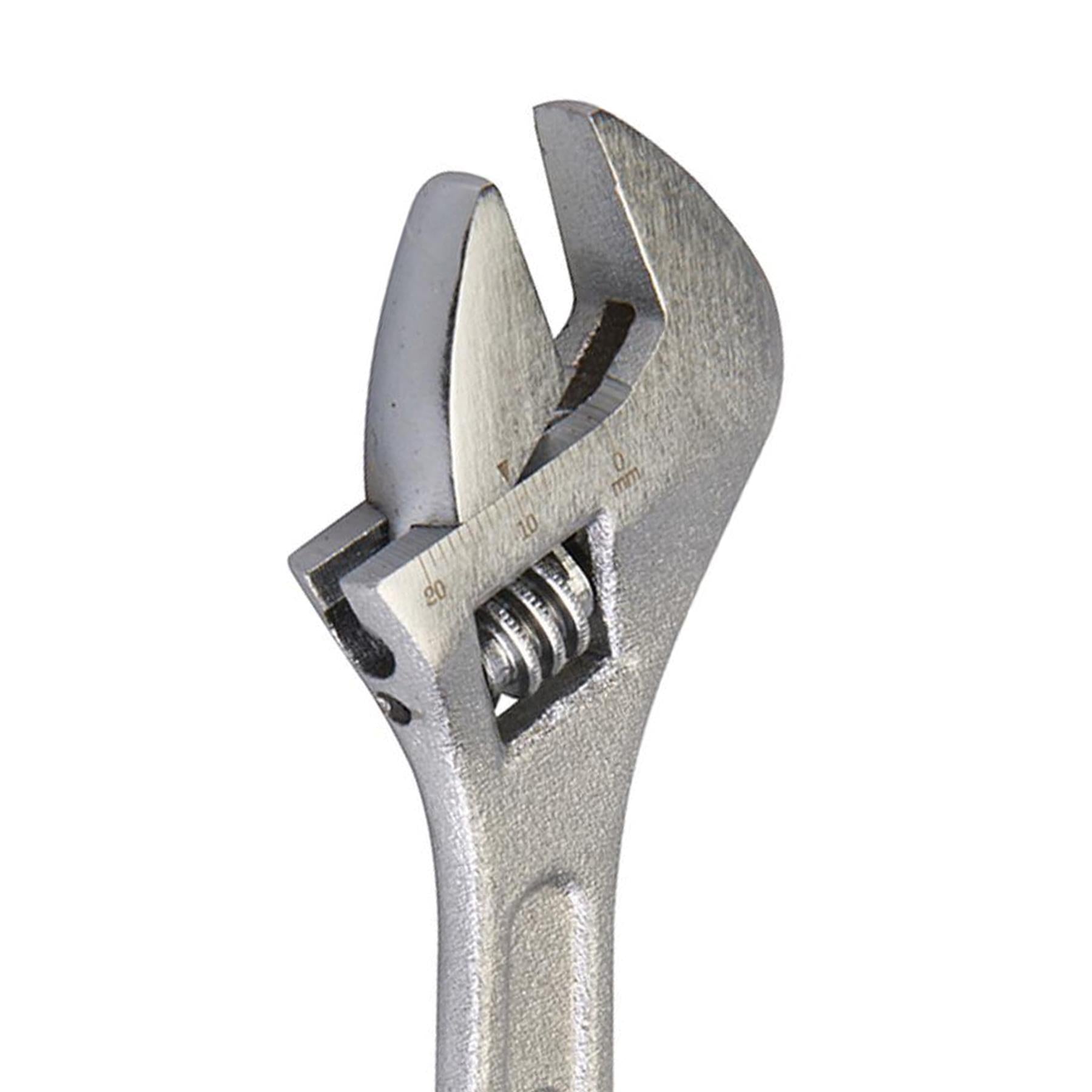 Adjustable Wrench 150mm Length Jaw 17mm Drop-Forged Chrome Plated New