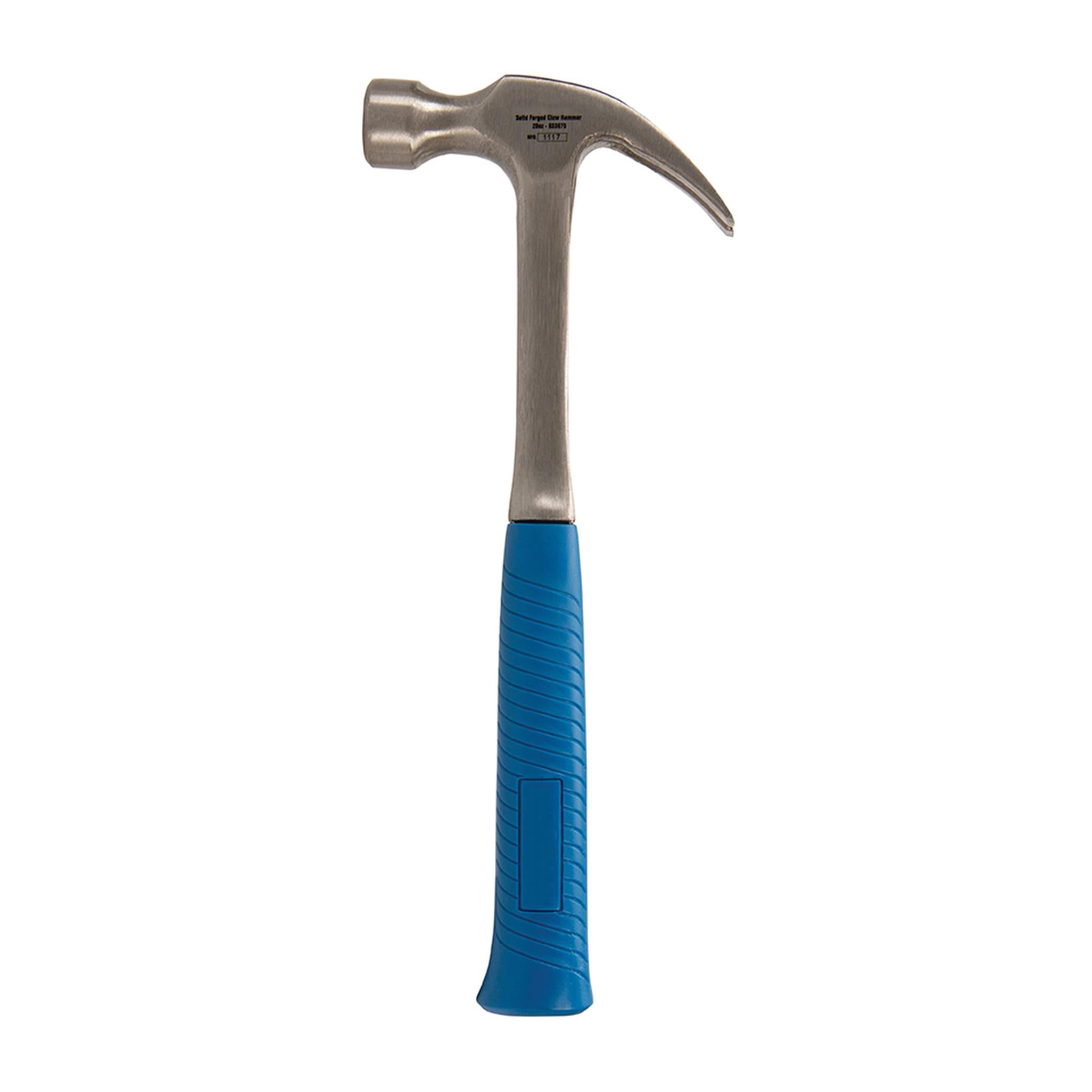 Solid Forged Claw Hammer 20Oz(567G) Nail Remover Puller Builder Hand Tool