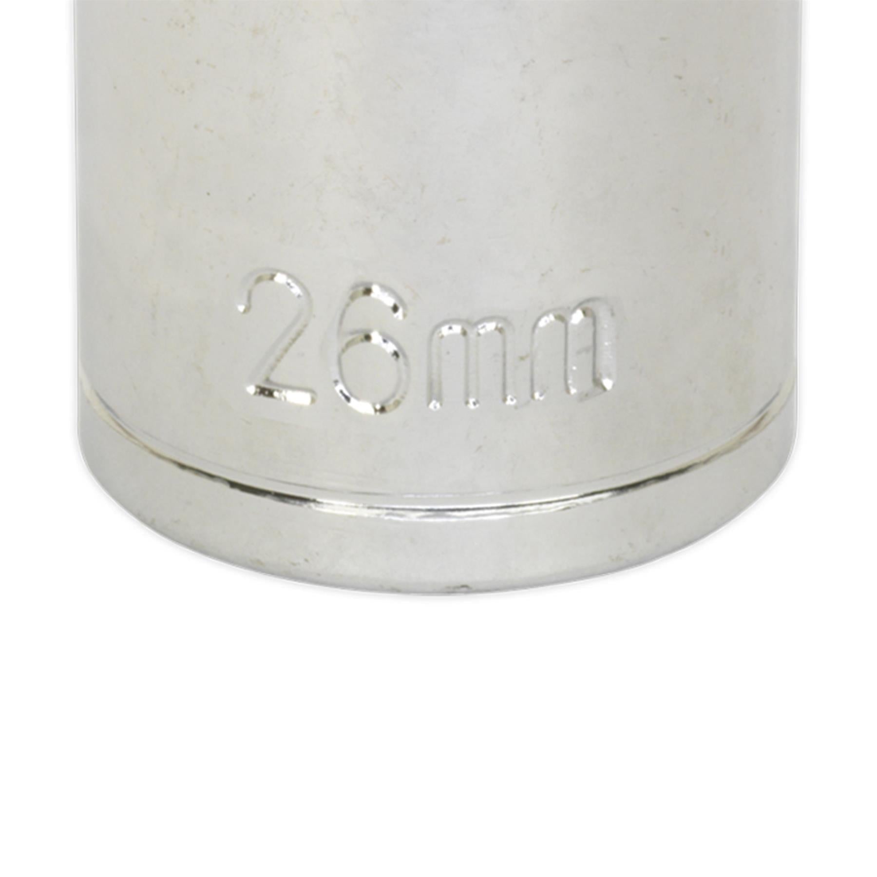 Sealey WallDrive Socket 26mm 1/2"Sq Drive