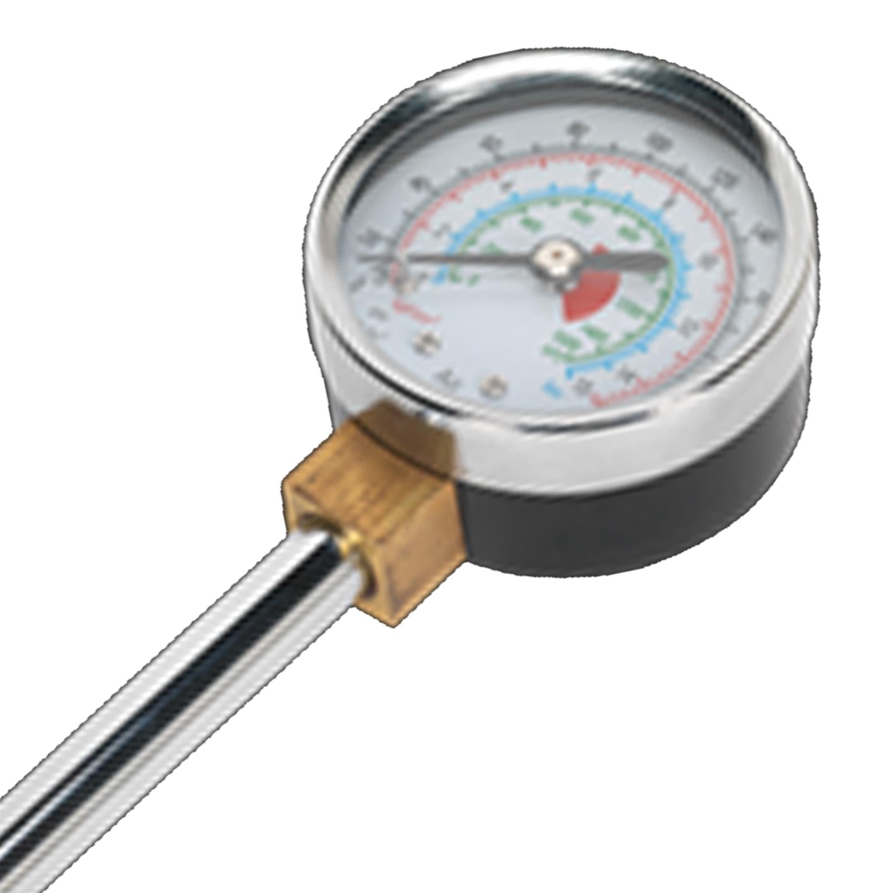 Sealey Twin Connector Tyre Pressure Gauge 0-220psi