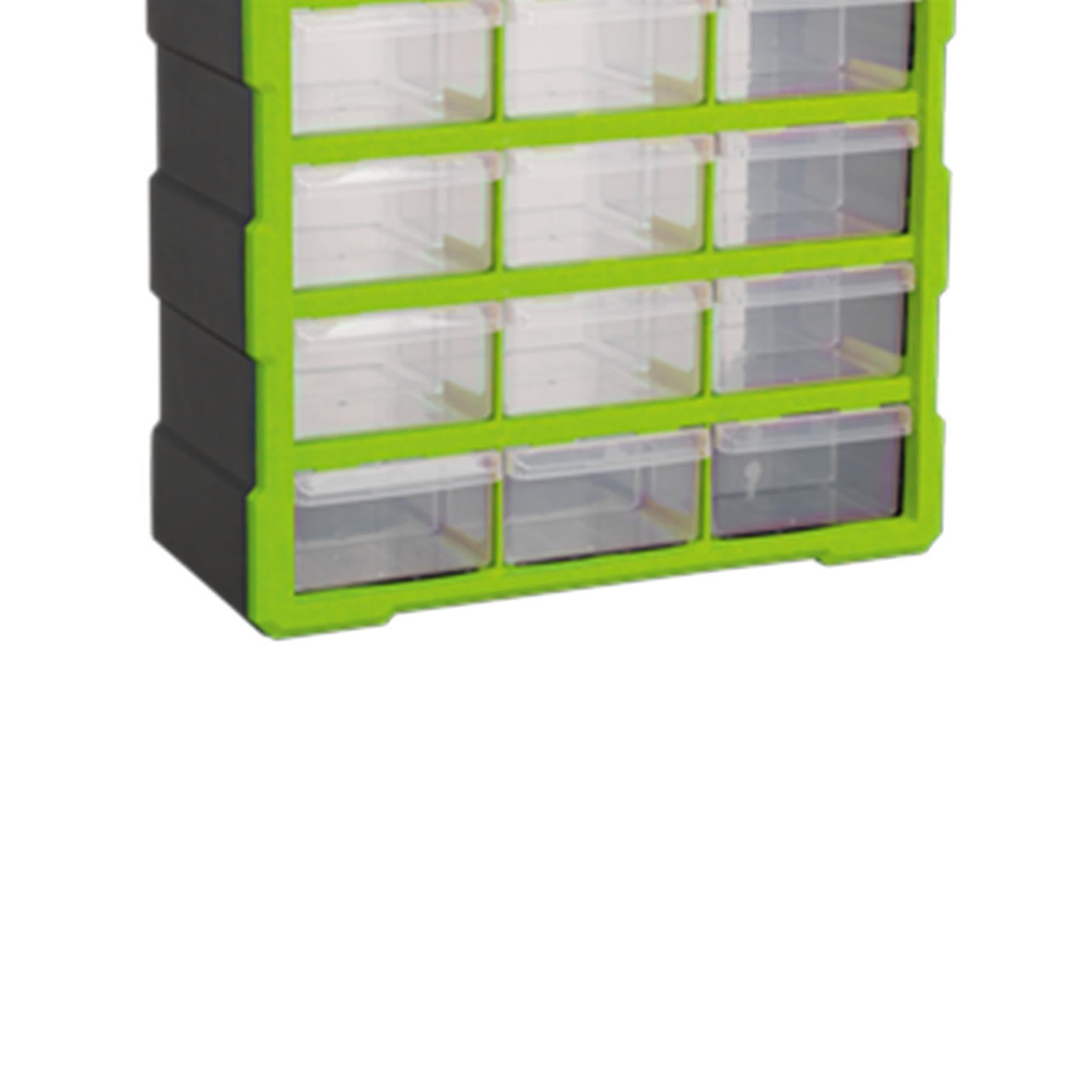 Sealey Cabinet Box 18 Drawer - Hi-Vis Green/Black