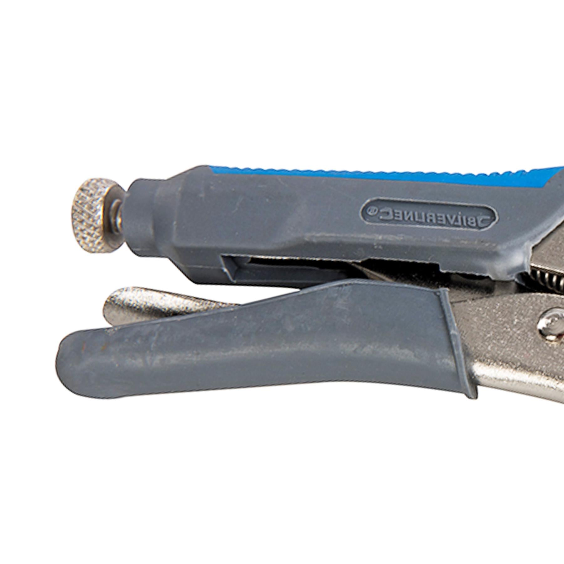 Self Locking Soft-Grip Long Nose Pliers - 165mm Chrome Vanadium Jaws Adjustable