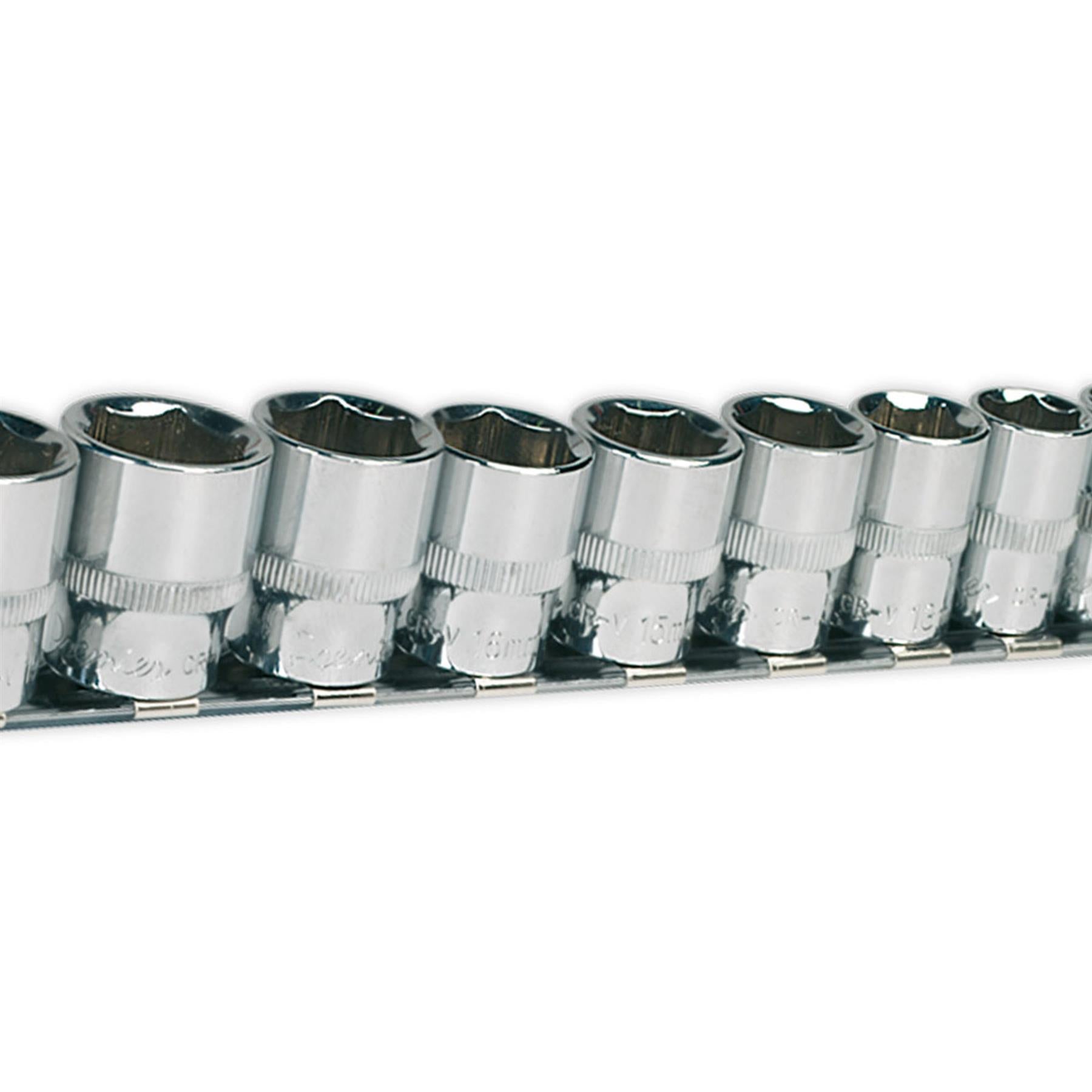 Sealey WallDrive Socket Set 12 Piece 3/8" Square Drive